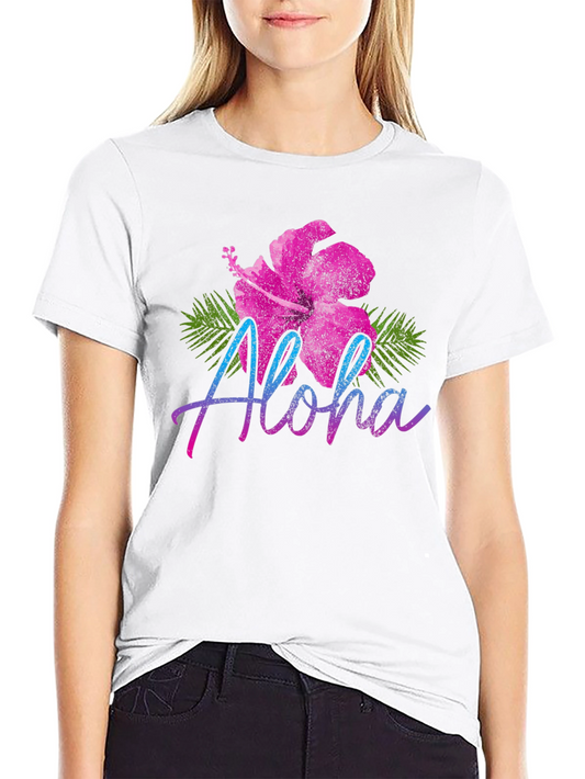 Aloha Hibiscus Graphic Tee