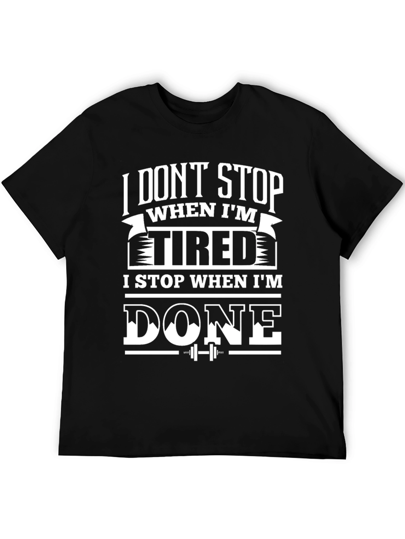 Fitness Motivation Graphic Tee - Never Stop