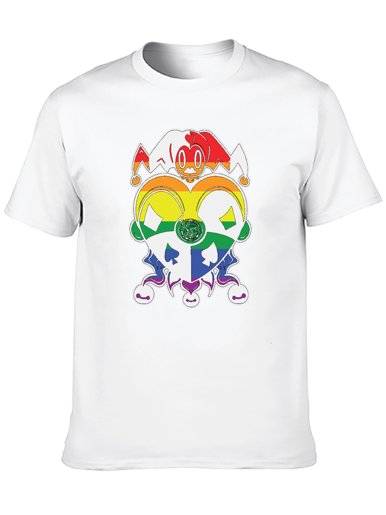Rainbow Jester Pride Graphic T-Shirt