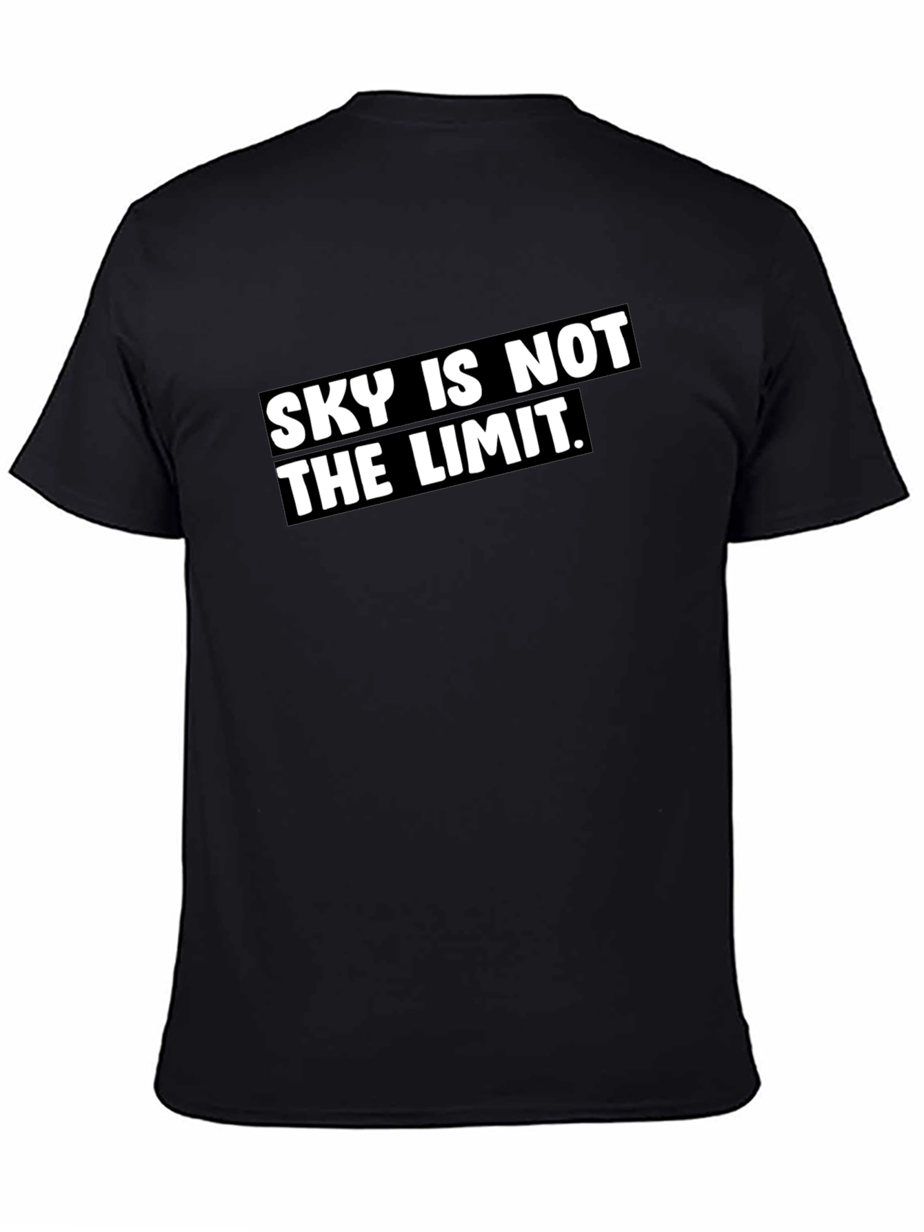 Sky Is Not The Limit Black Graphic Tee