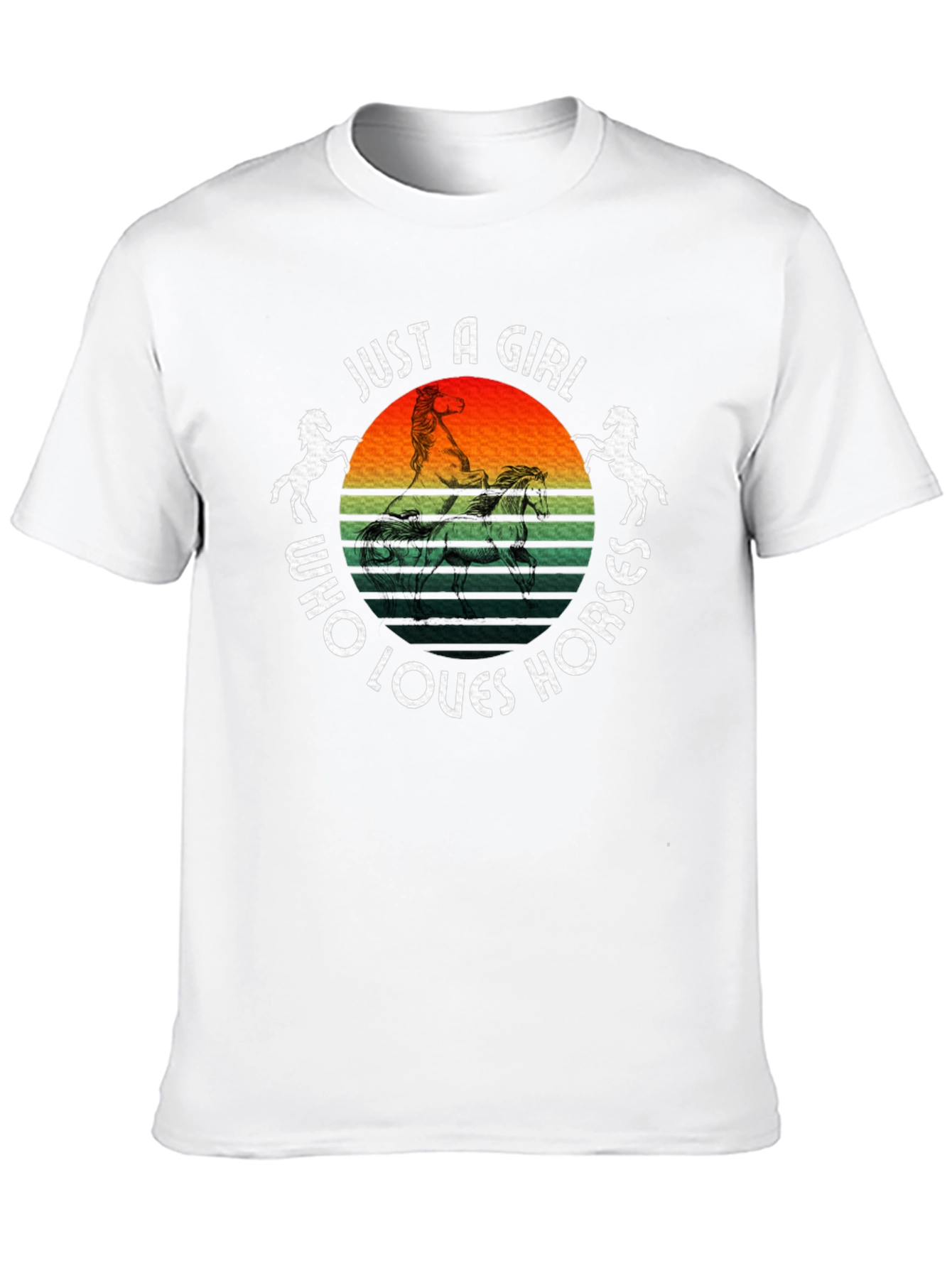 Just a Girl Who Loves Horses Graphic Tee