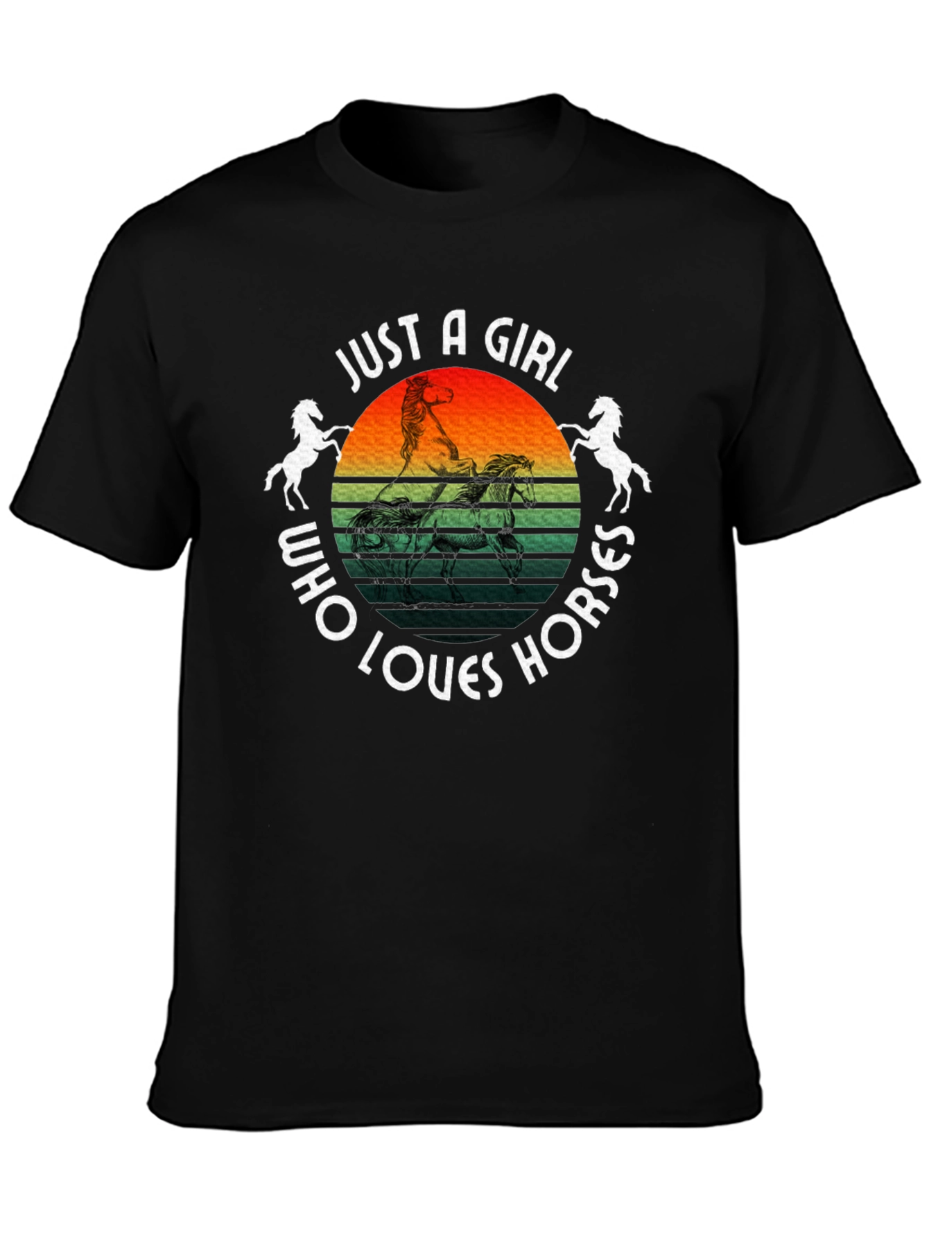 Just a Girl Who Loves Horses Graphic Tee