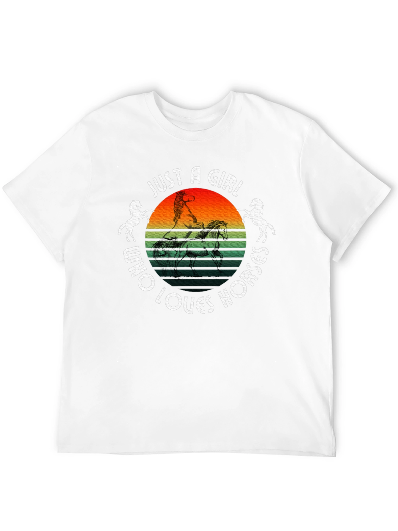 Just a Girl Who Loves Horses Graphic Tee