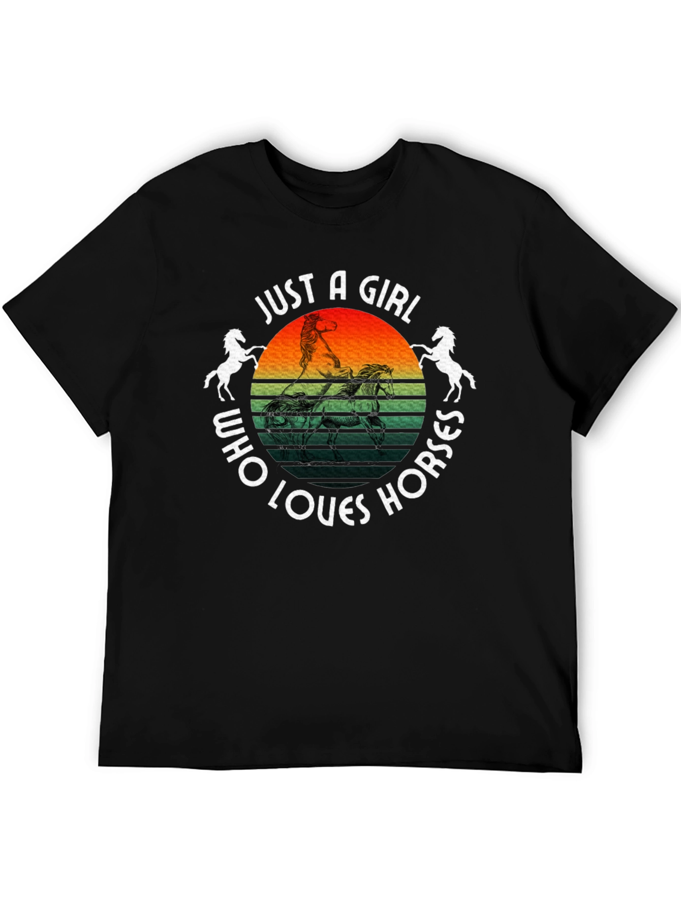 Just a Girl Who Loves Horses Graphic Tee