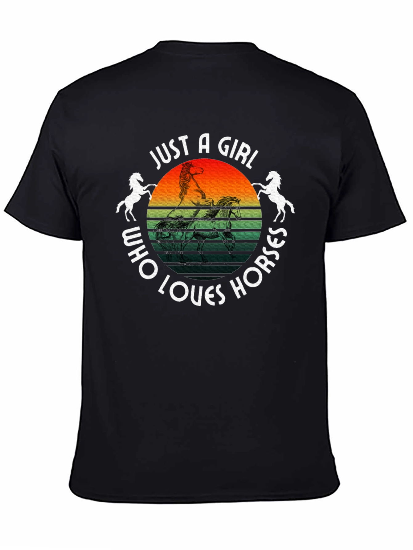 Just a Girl Who Loves Horses Graphic Tee