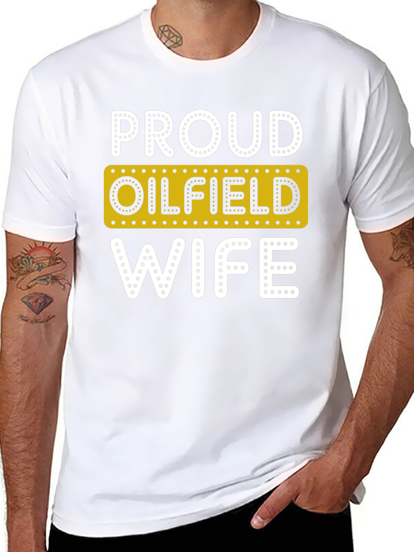 Proud Oilfield Wife Novelty T-Shirt