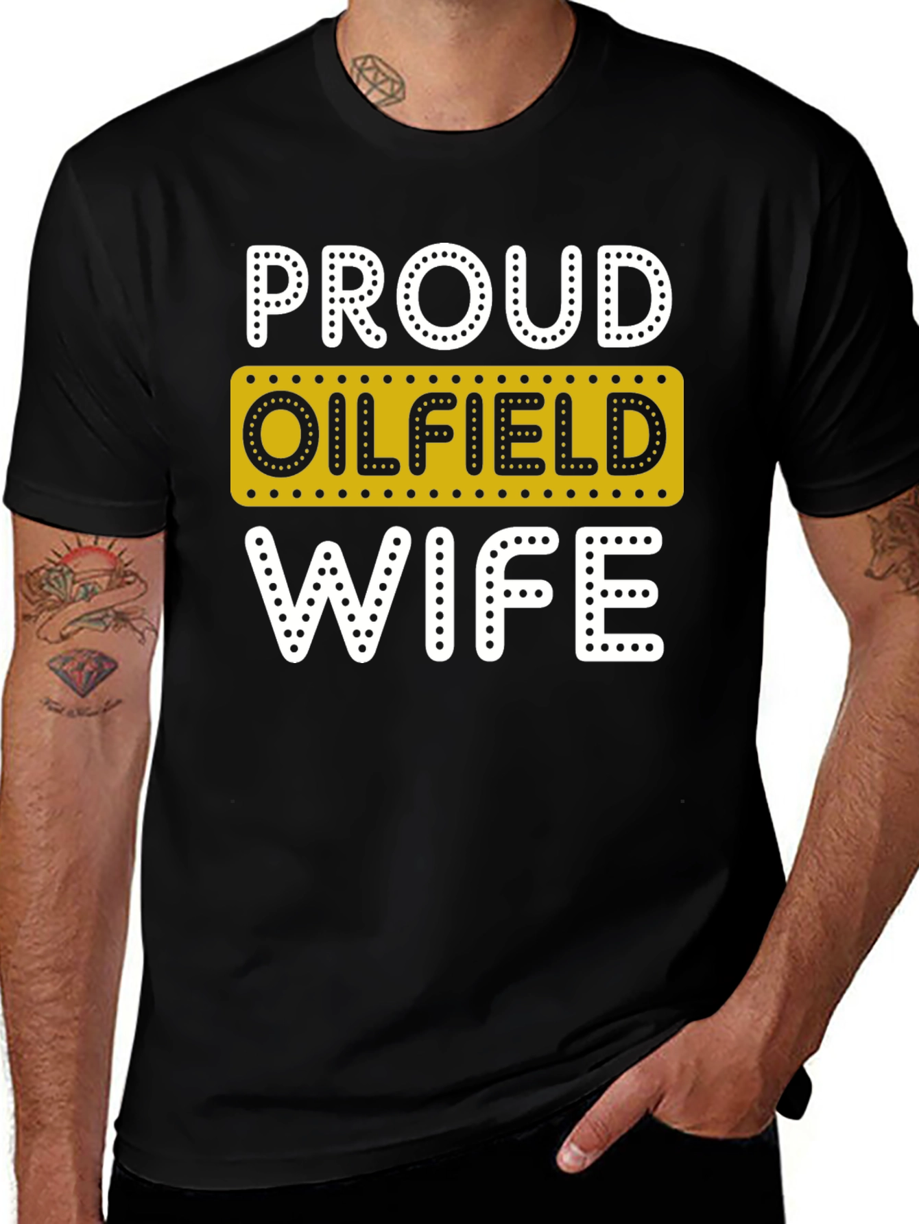 Proud Oilfield Wife Novelty T-Shirt