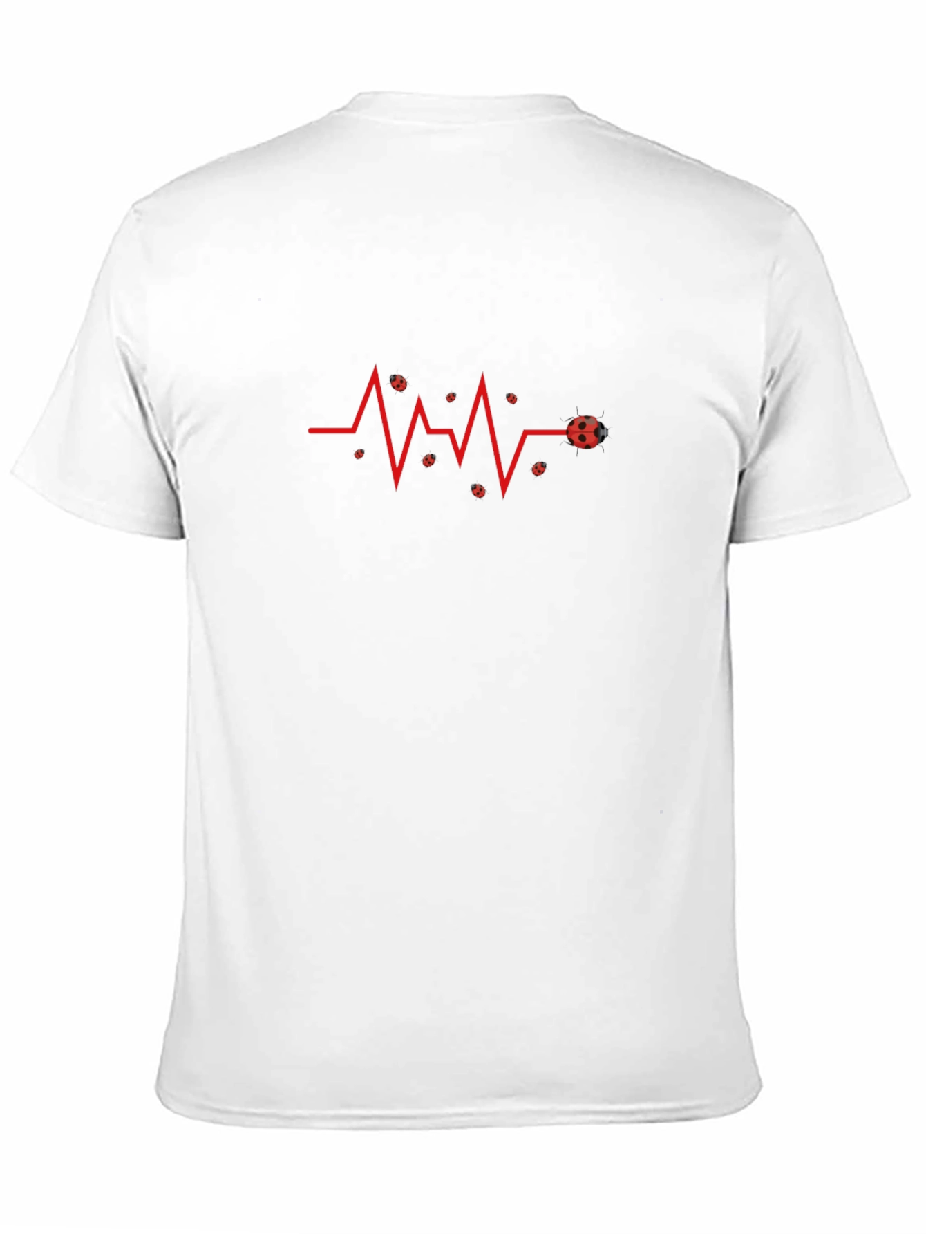 Ladybug Heartbeat Graphic Tee - Black