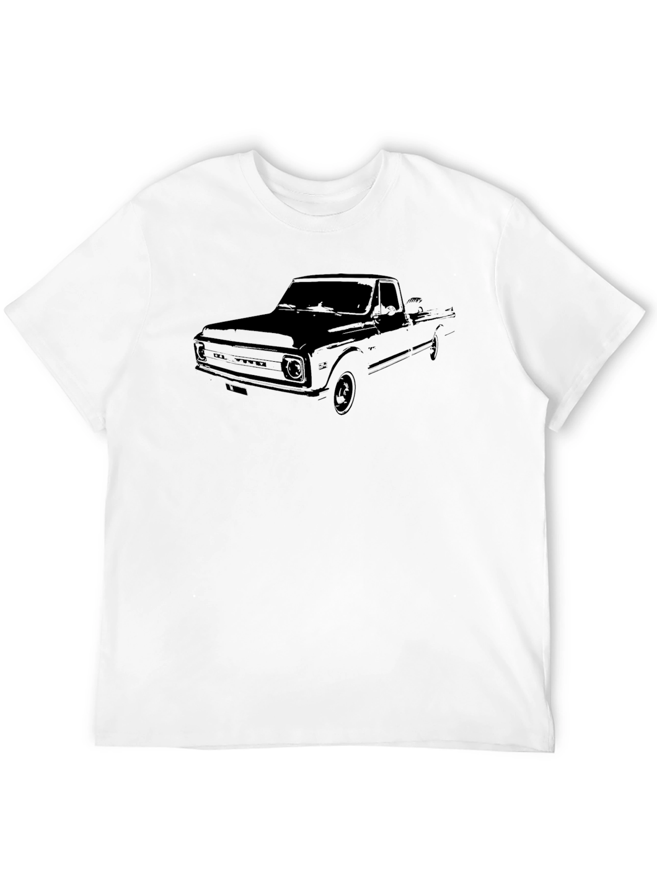 Classic Truck Graphic Tee - Black Cotton