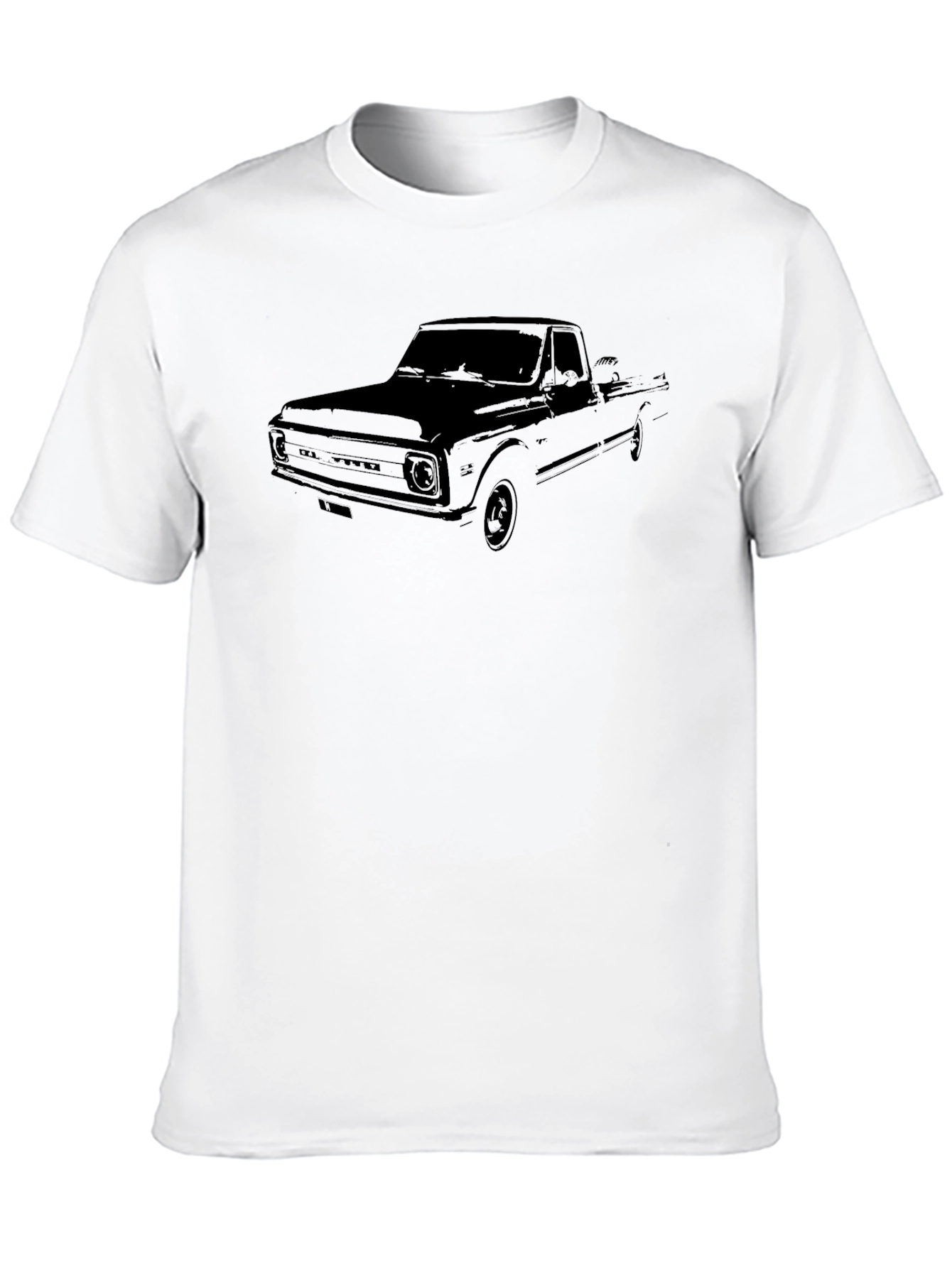 Classic Truck Graphic Tee - Black Cotton