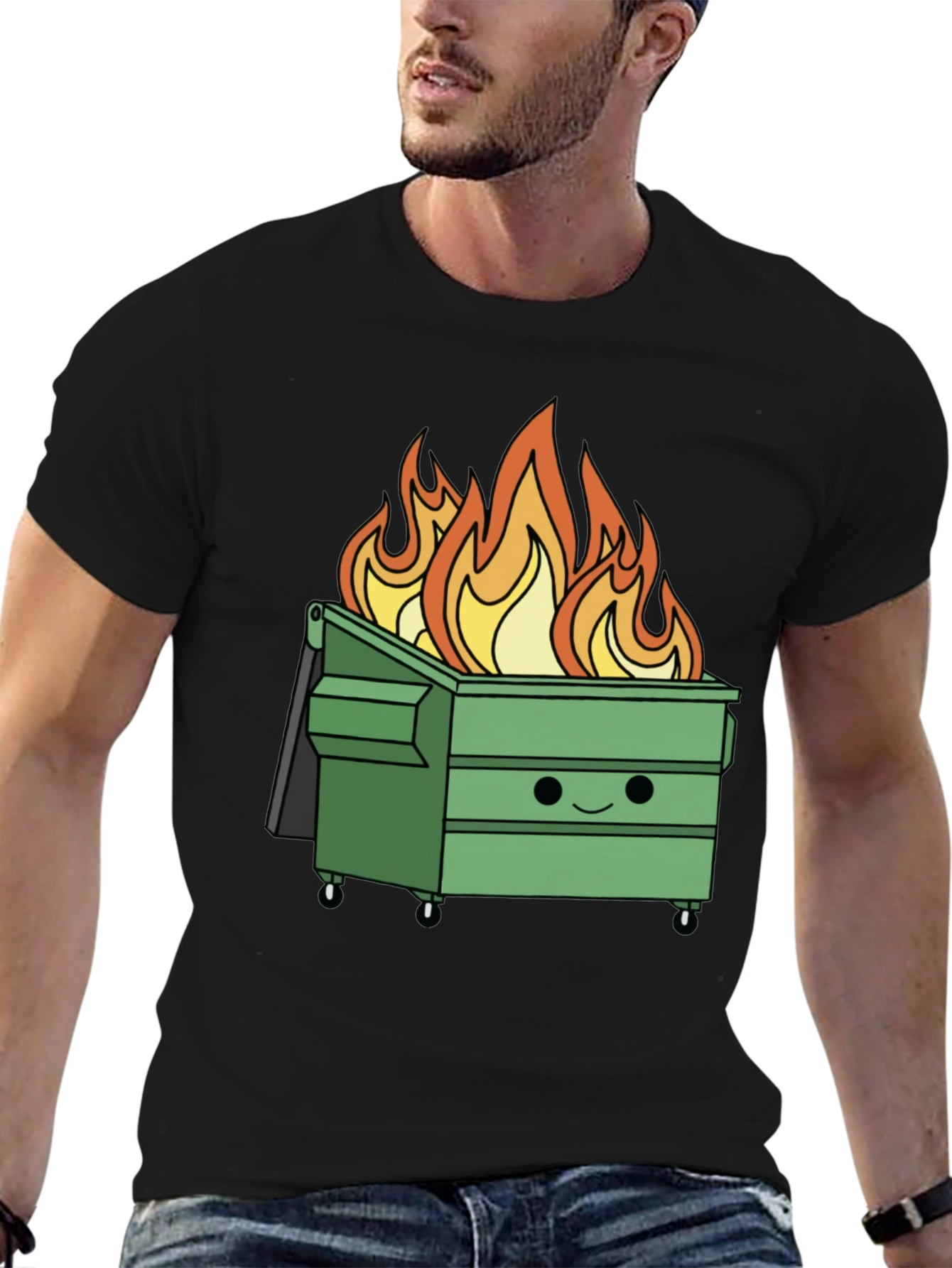 Dumpster Fire T-Shirt - Funny Graphic Tee