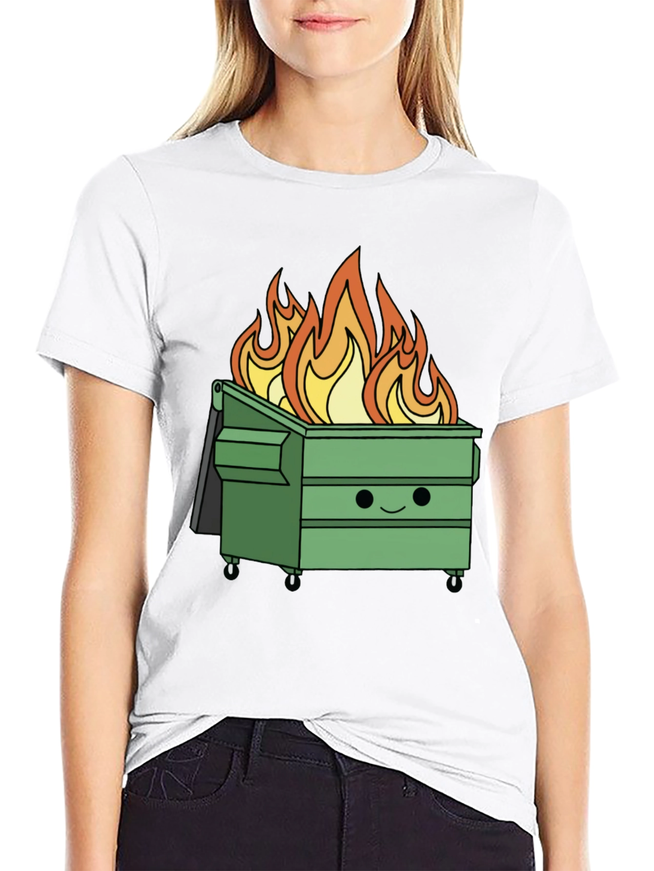 Dumpster Fire T-Shirt - Funny Graphic Tee
