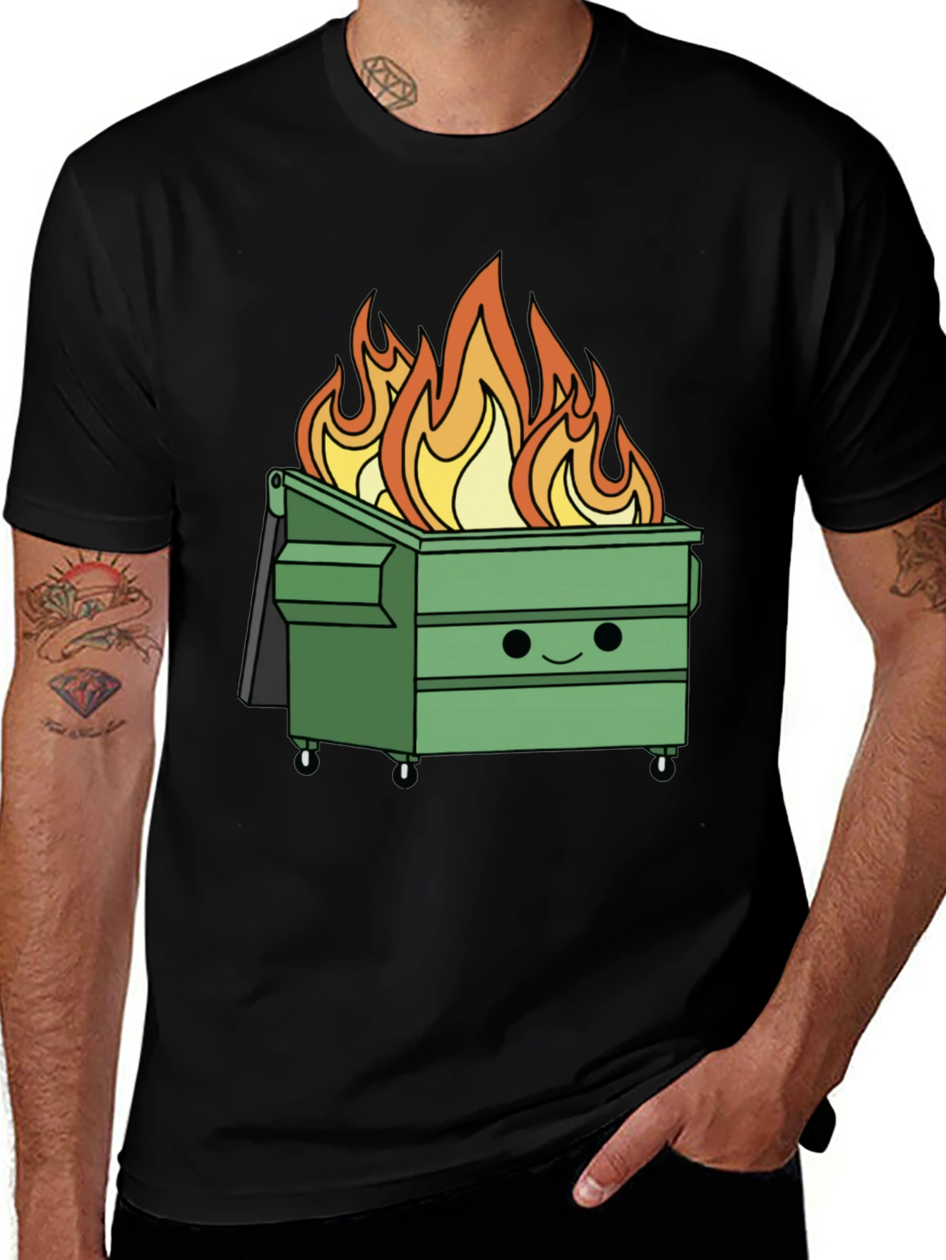 Dumpster Fire T-Shirt - Funny Graphic Tee