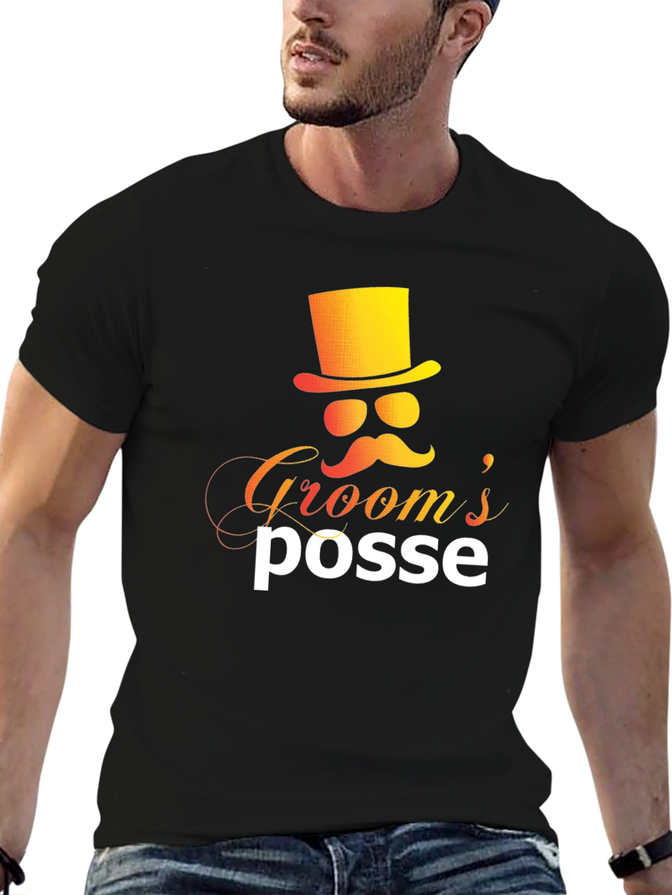 Grooms Posse Graphic Tee - Stylish Wedding Party Apparel