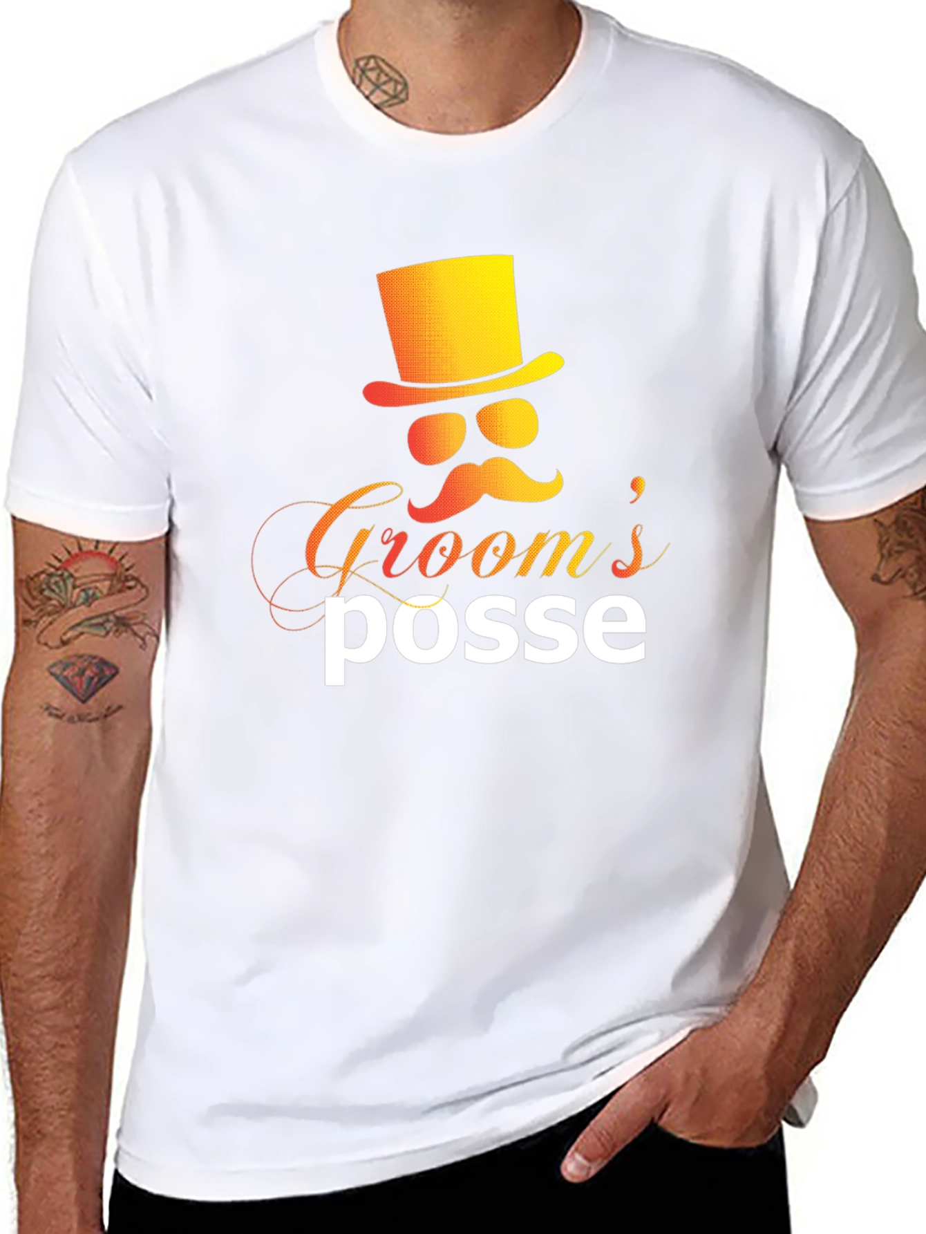 Grooms Posse Graphic Tee - Stylish Wedding Party Apparel