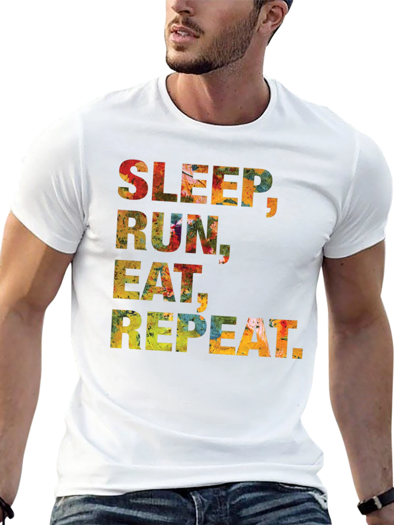 Sleep Run Eat Repeat Graphic Tee