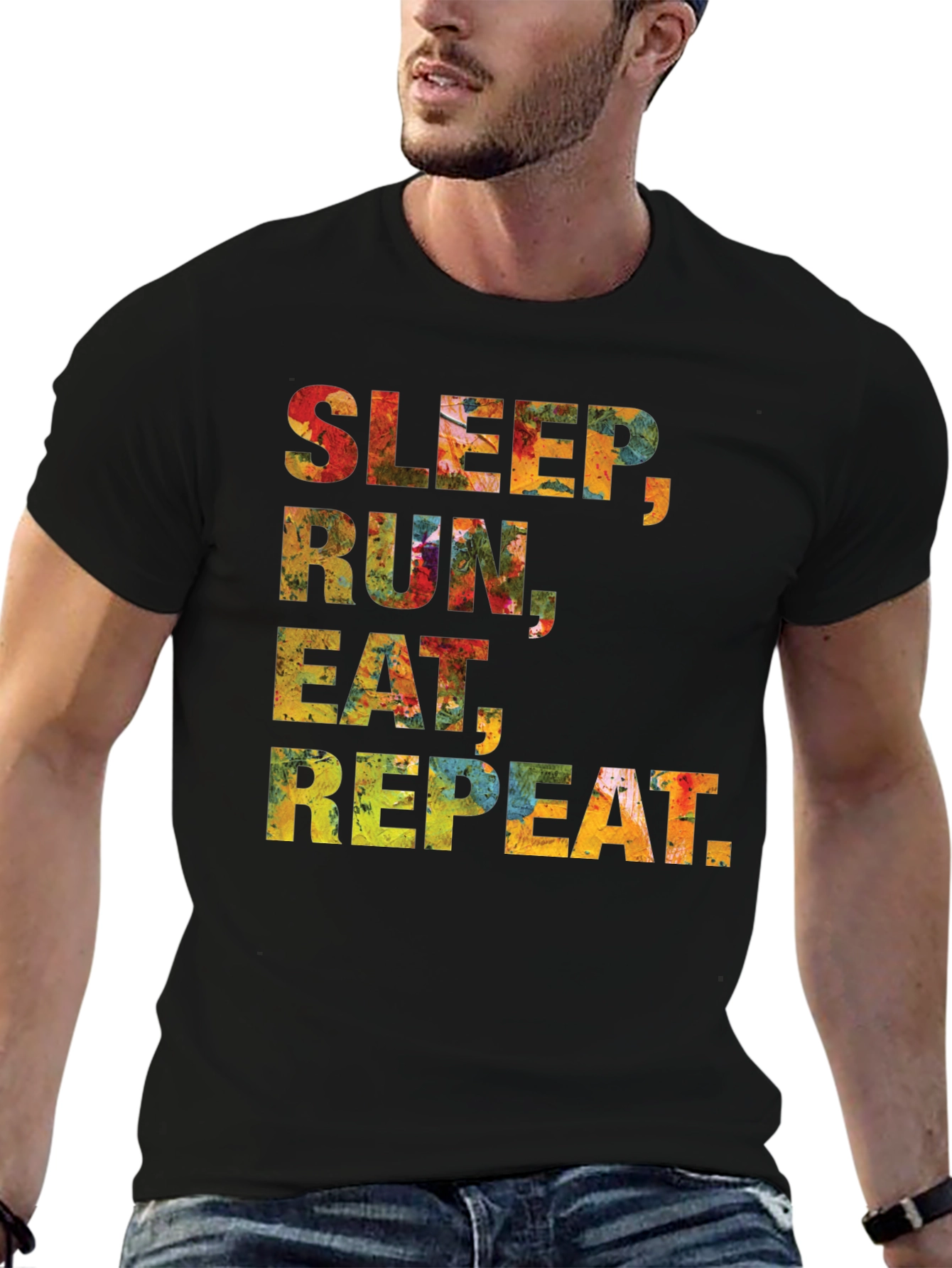 Sleep Run Eat Repeat Graphic Tee