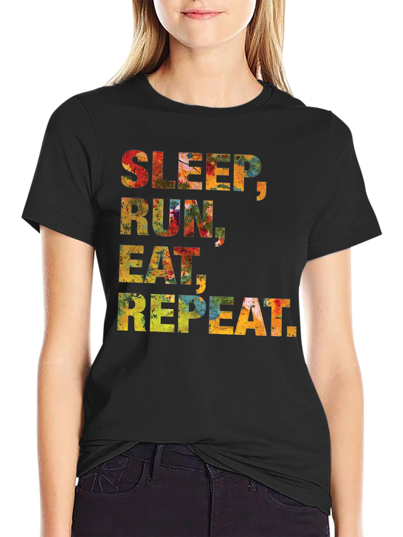 Sleep Run Eat Repeat Graphic Tee