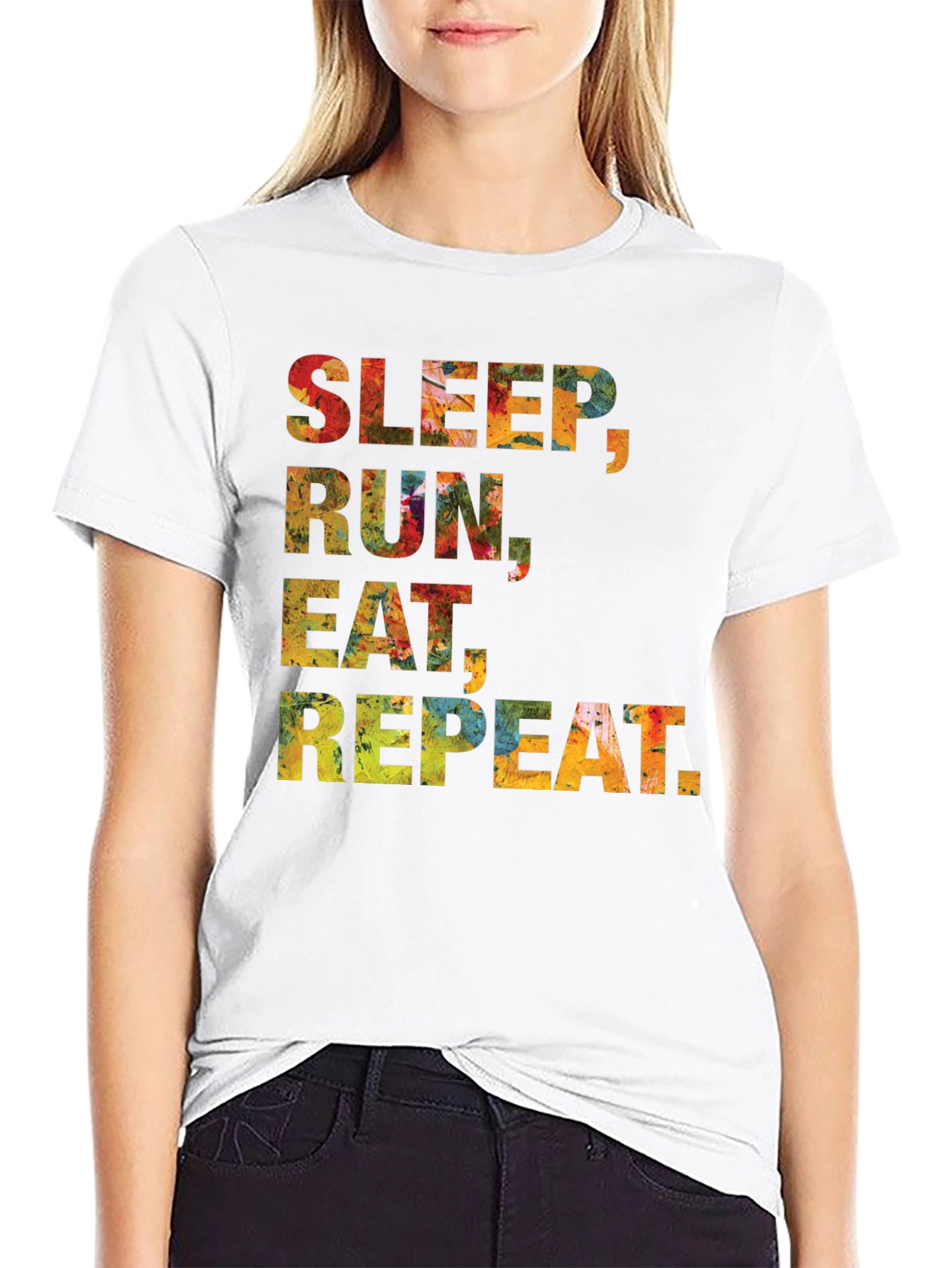 Sleep Run Eat Repeat Graphic Tee