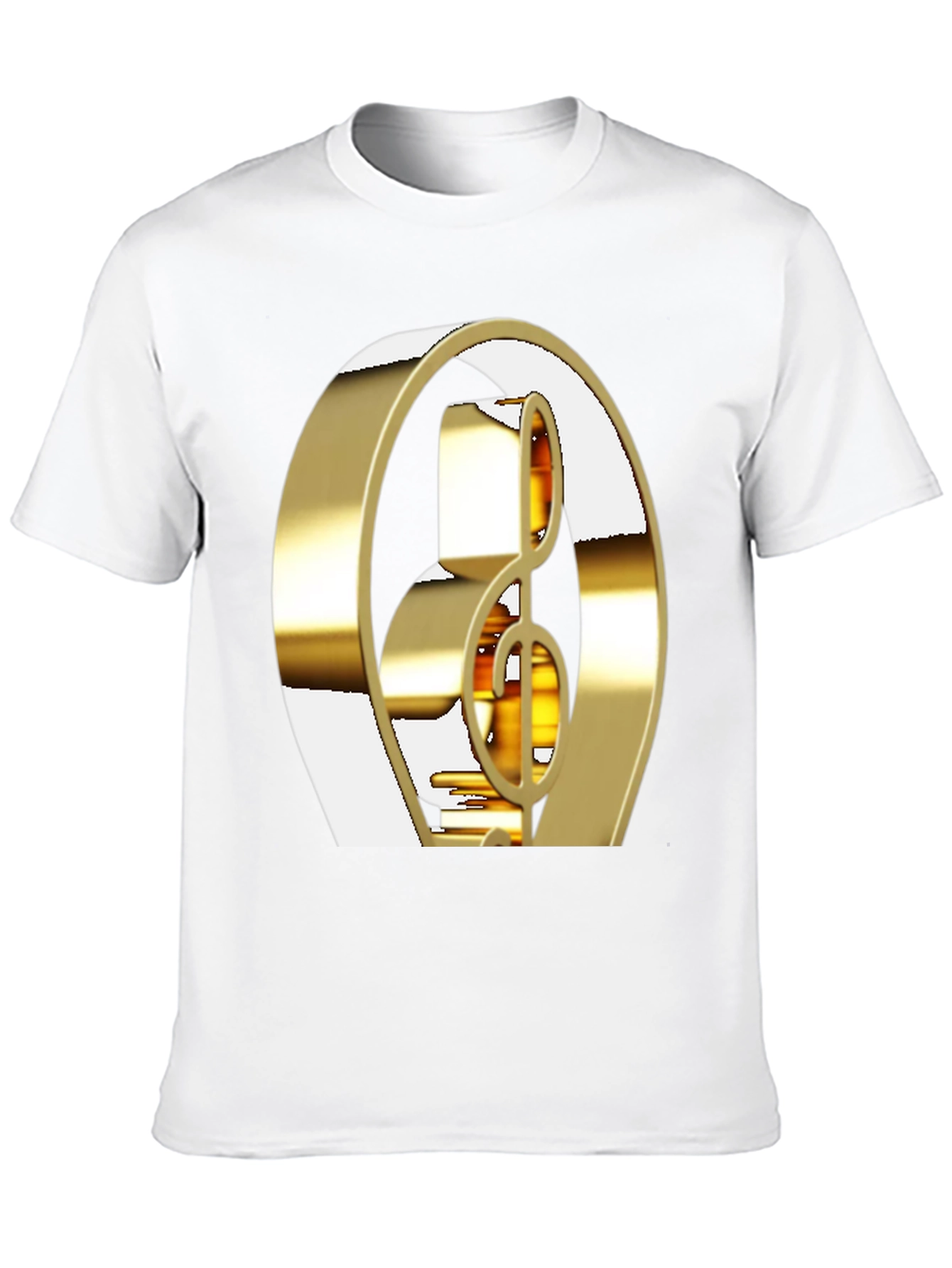 Golden Treble Clef Graphic Tee
