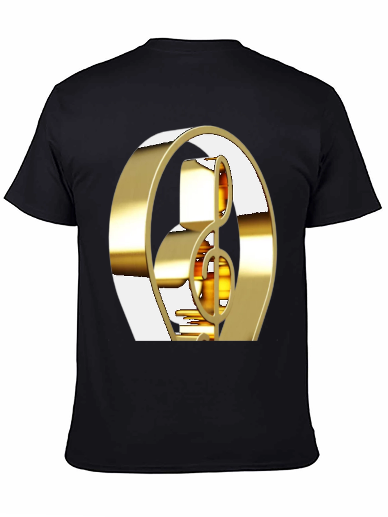 Golden Treble Clef Graphic Tee