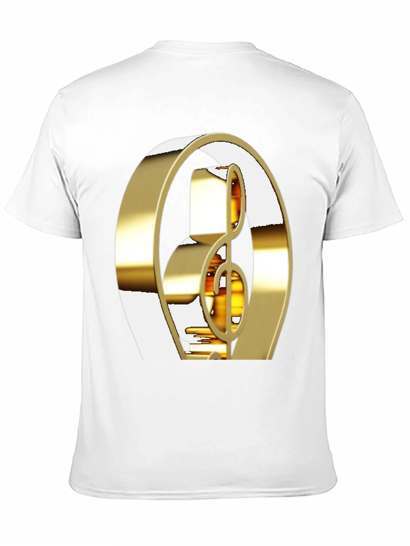 Golden Treble Clef Graphic Tee