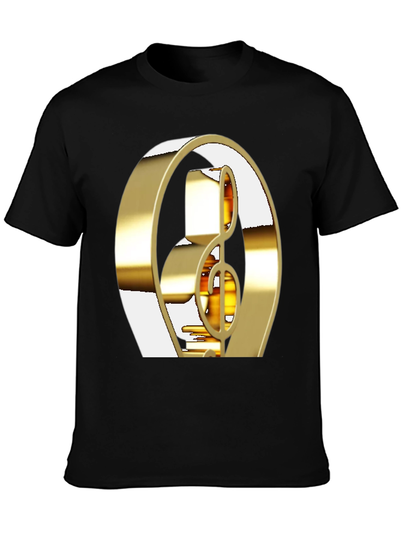 Golden Treble Clef Graphic Tee
