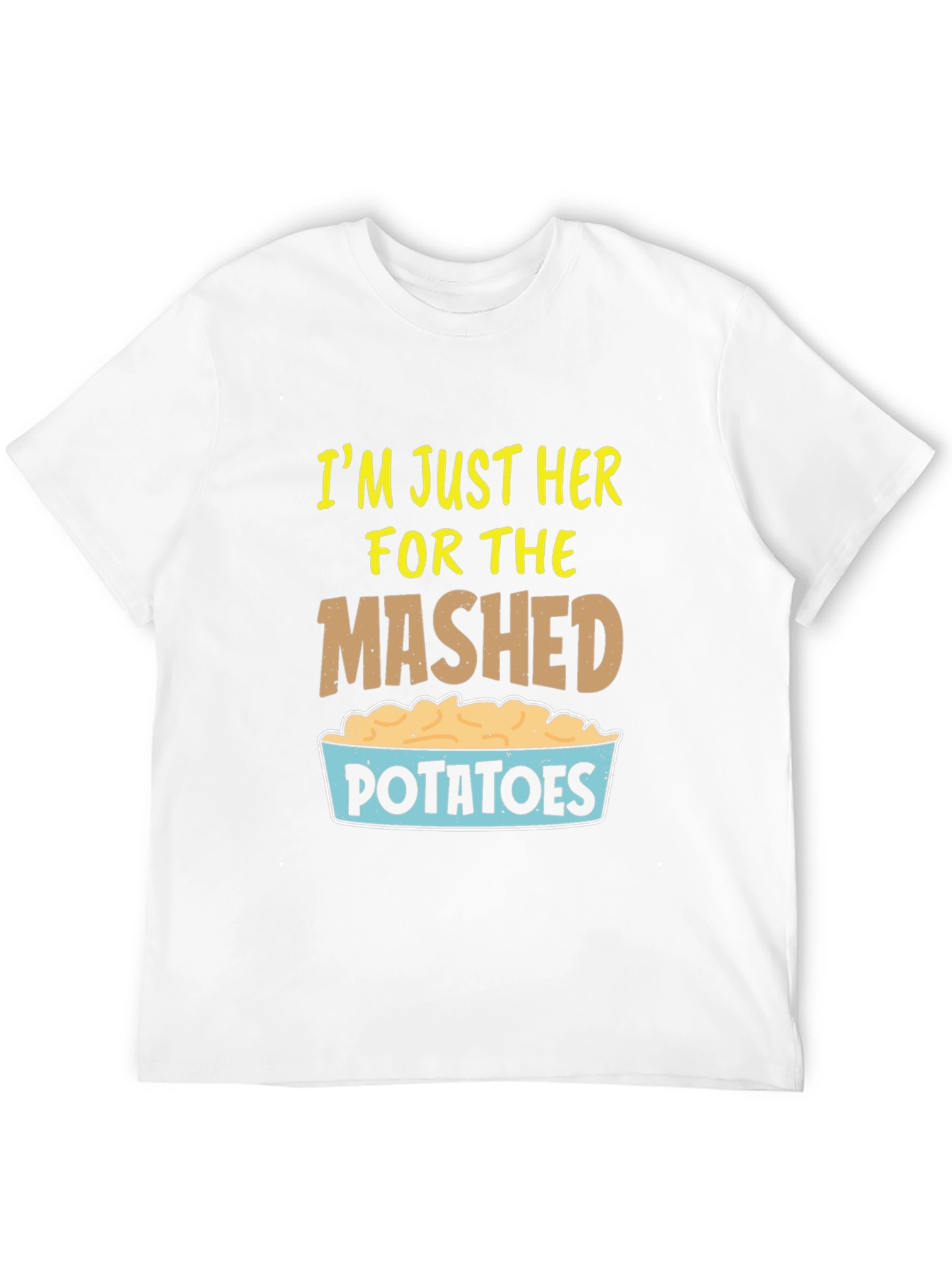 Mashed Potatoes Graphic T-Shirt Foodie Tee