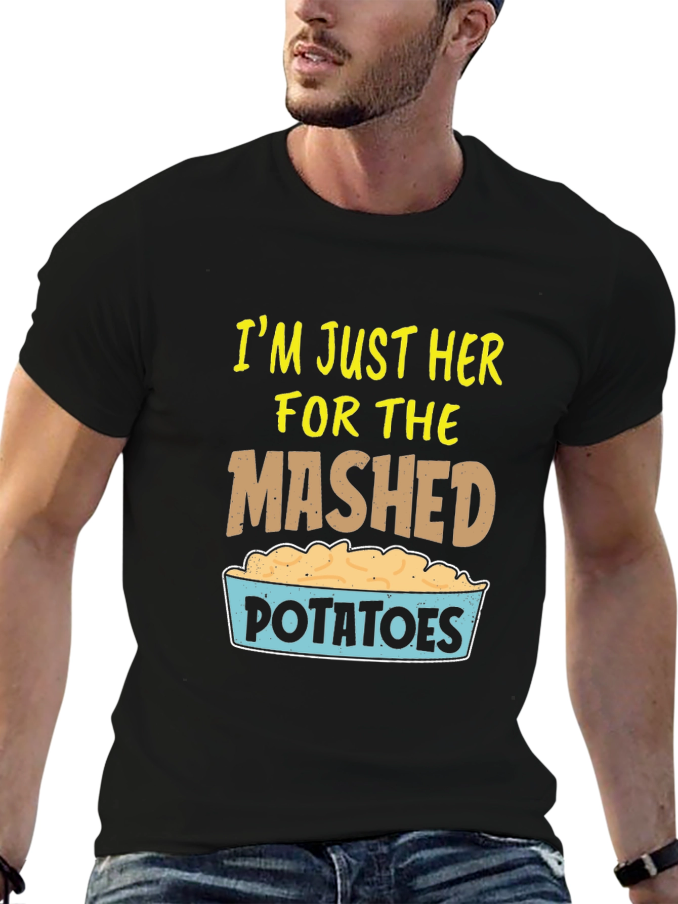 Mashed Potatoes Graphic T-Shirt Foodie Tee