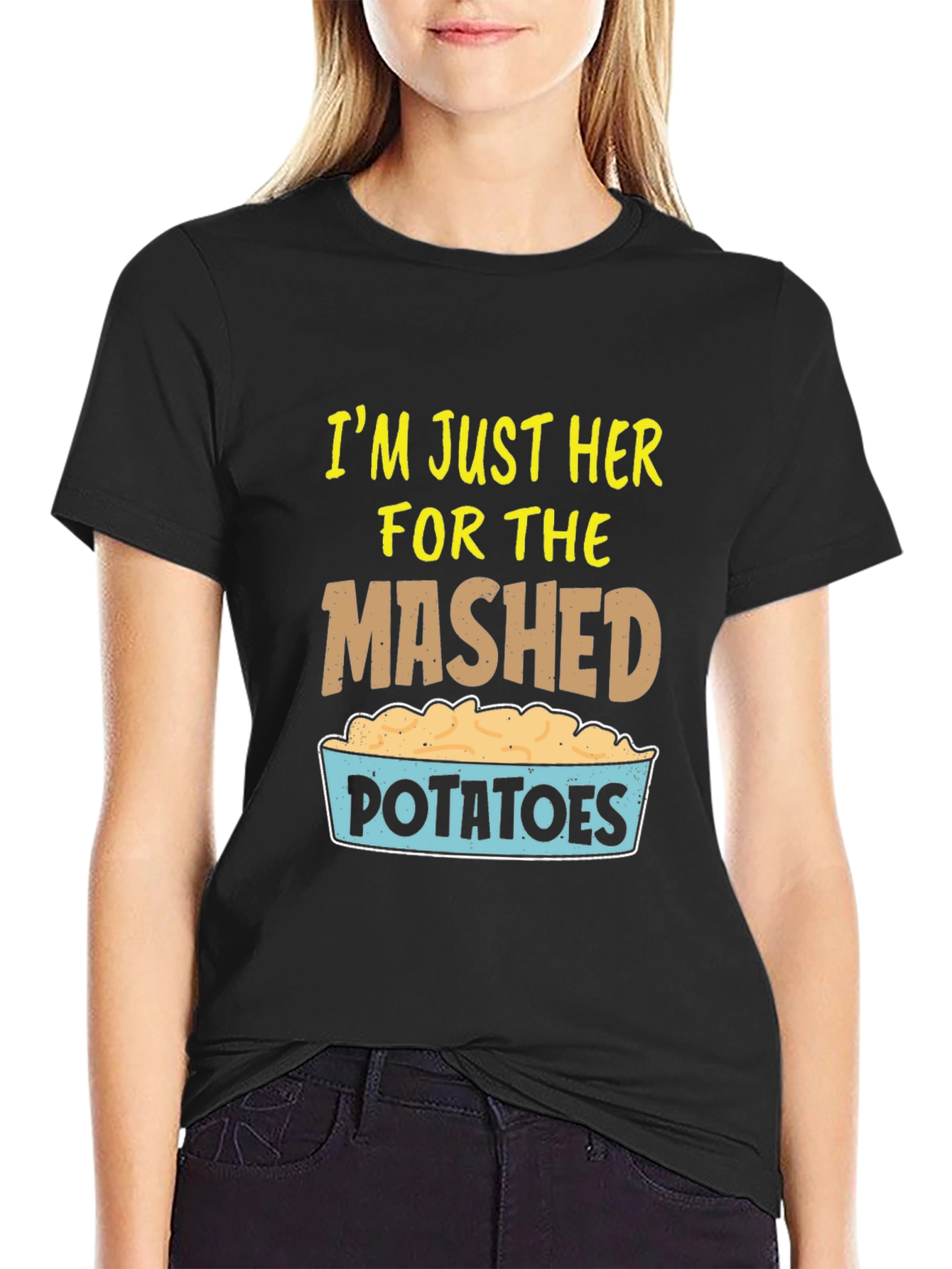 Mashed Potatoes Graphic T-Shirt Foodie Tee