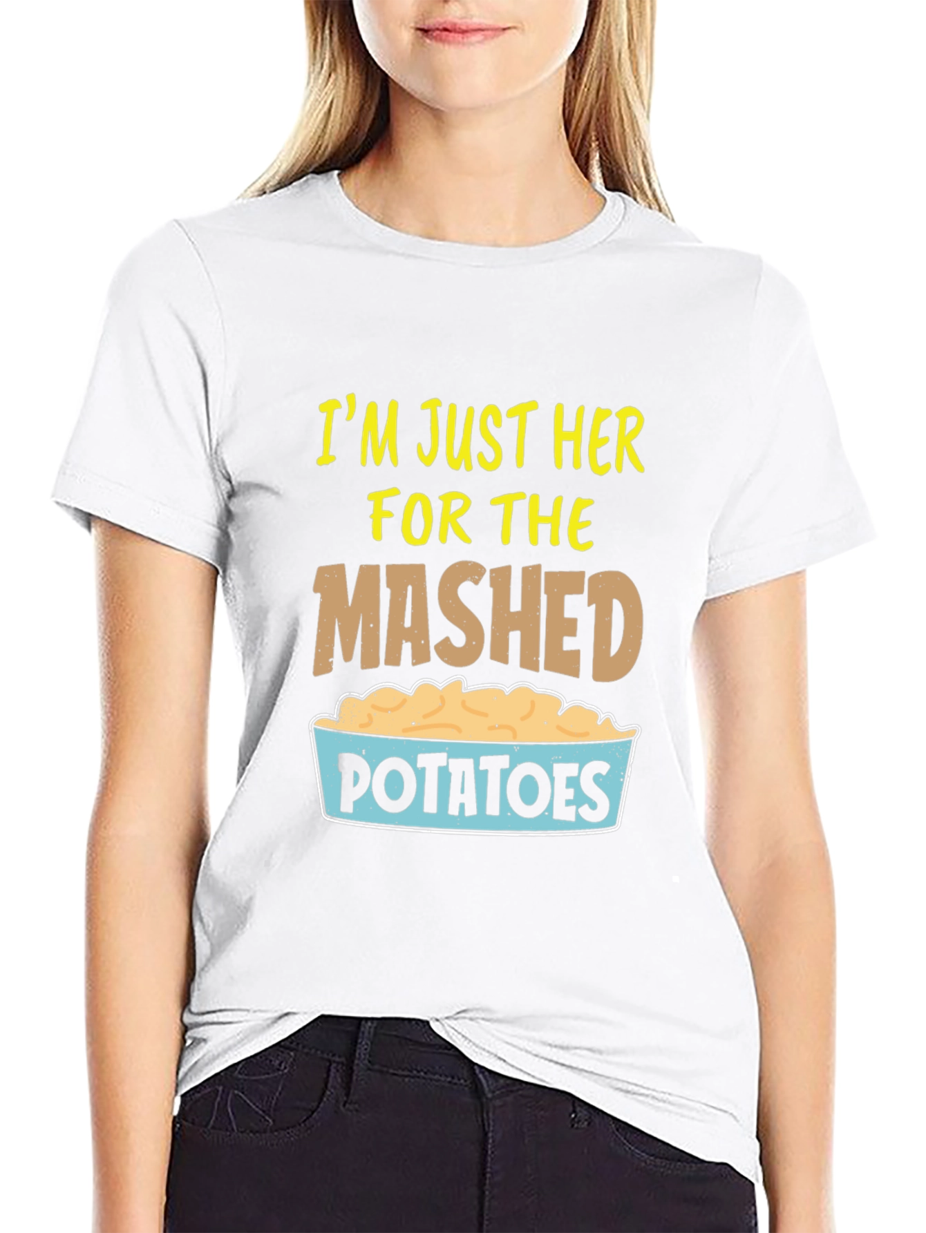Mashed Potatoes Graphic T-Shirt Foodie Tee