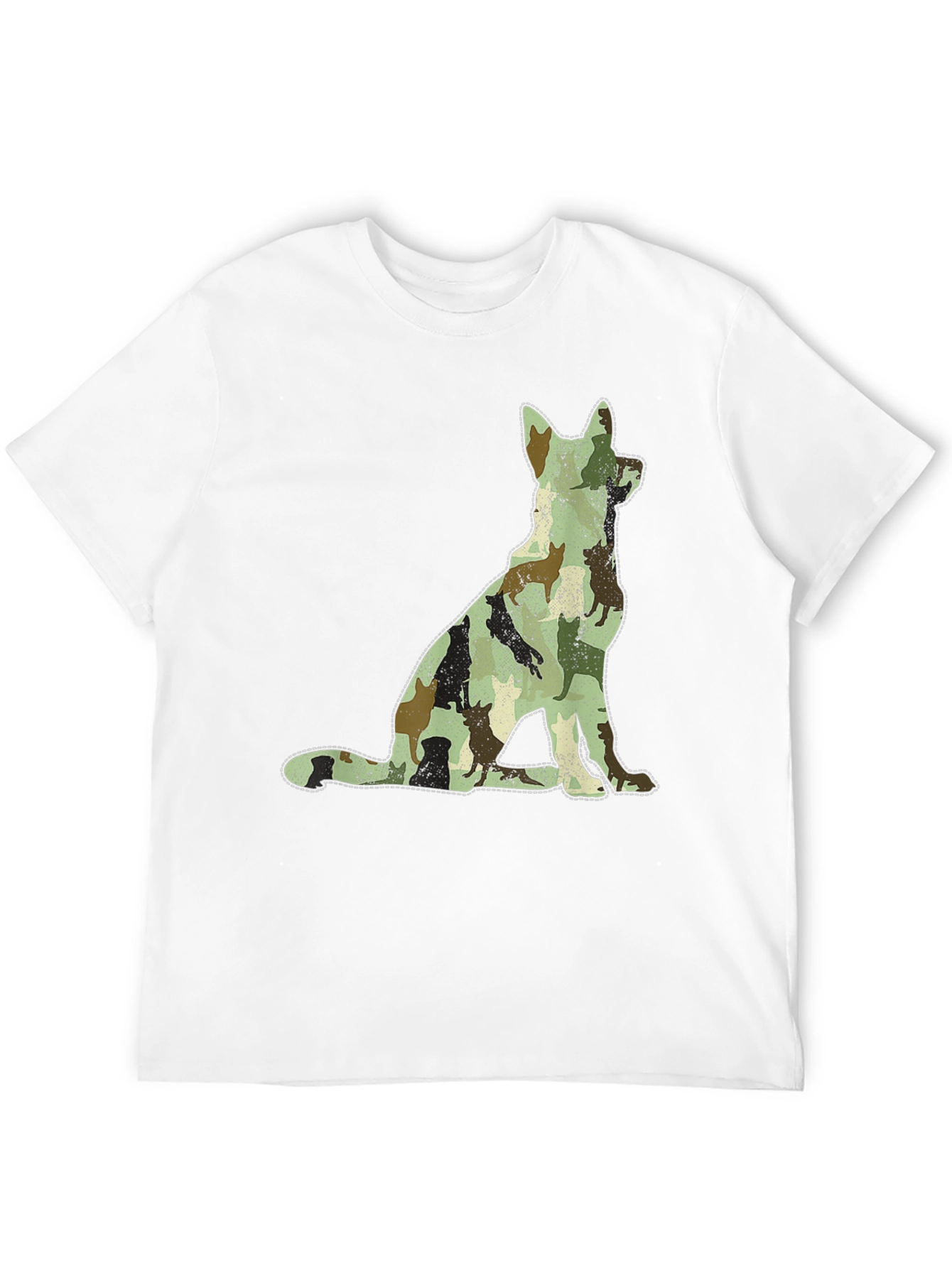 Camo Dog Silhouette T-Shirt