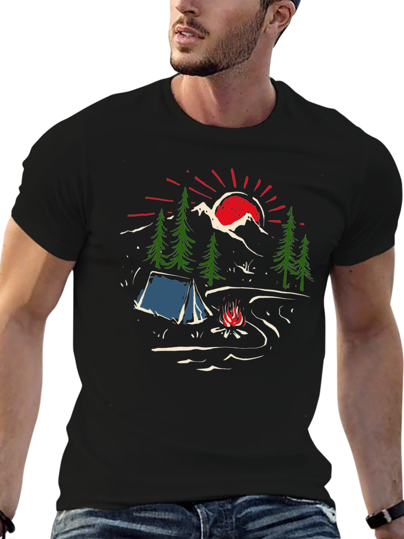 Camping Graphic T-Shirt - Adventure Awaits!