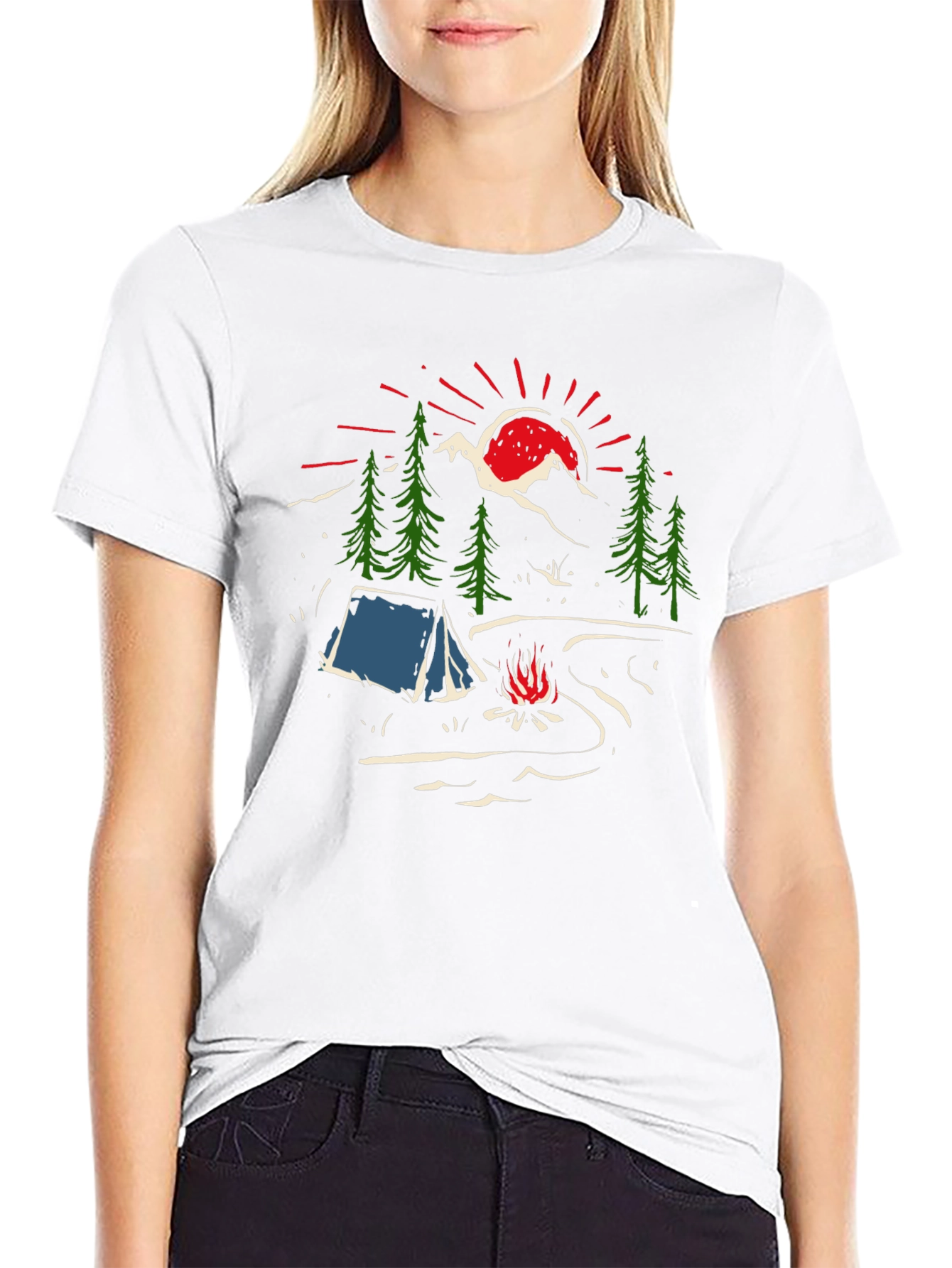 Camping Graphic T-Shirt - Adventure Awaits!