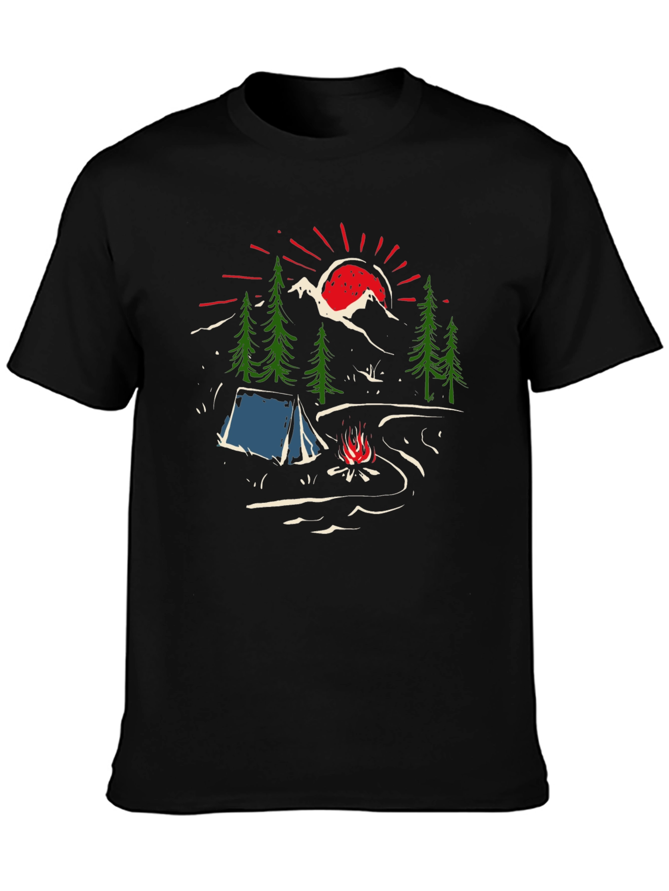 Camping Graphic T-Shirt - Adventure Awaits!