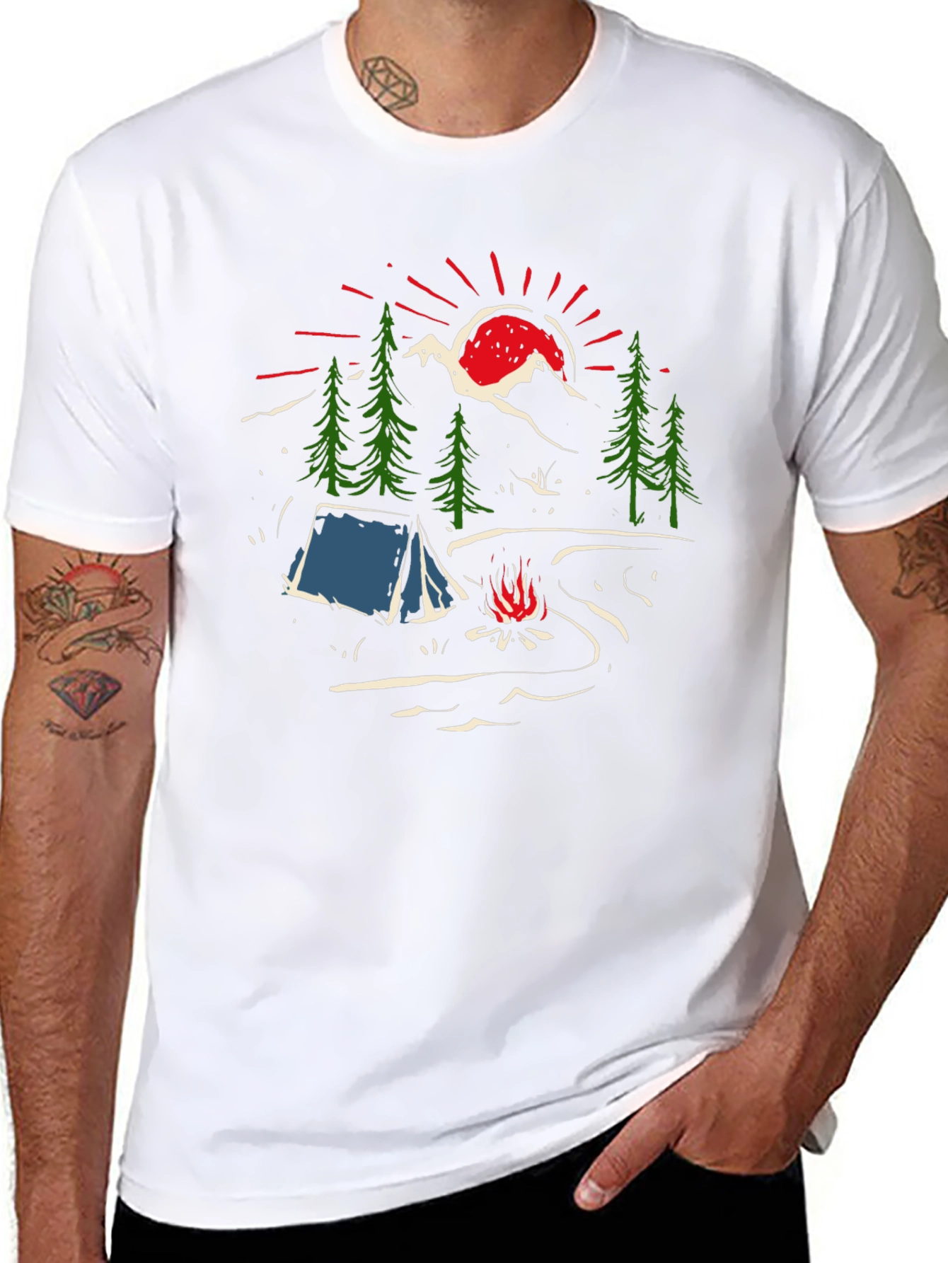 Camping Graphic T-Shirt - Adventure Awaits!