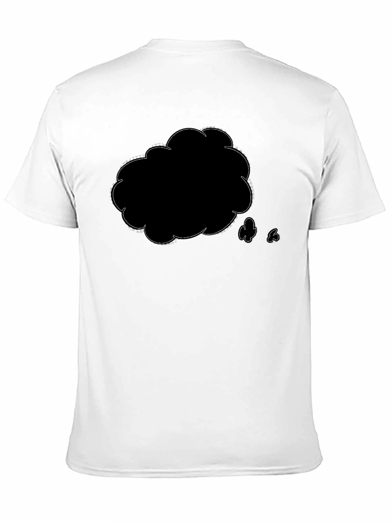 Mens Black Graphic T-Shirt - Think Cloud Design