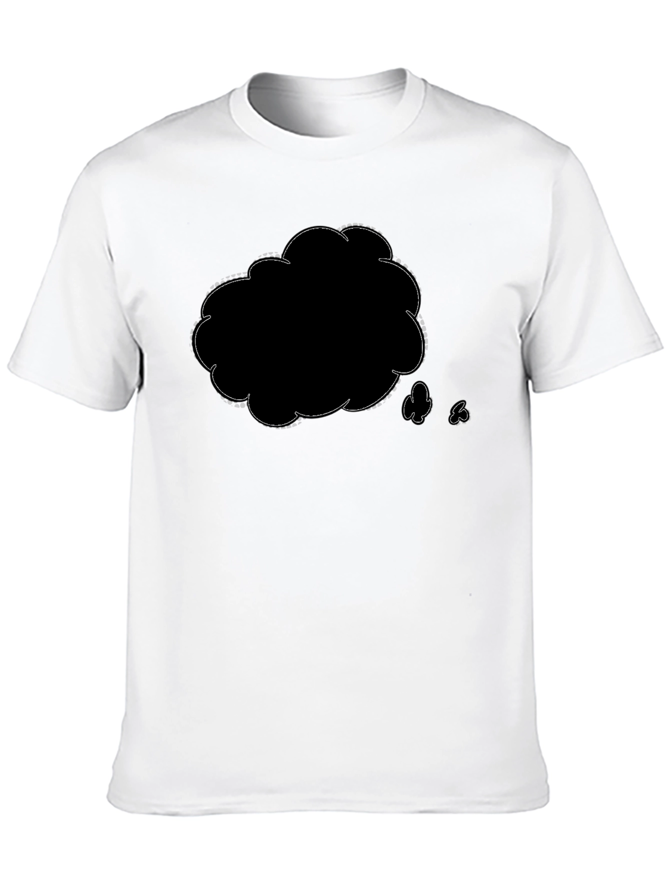 Mens Black Graphic T-Shirt - Think Cloud Design