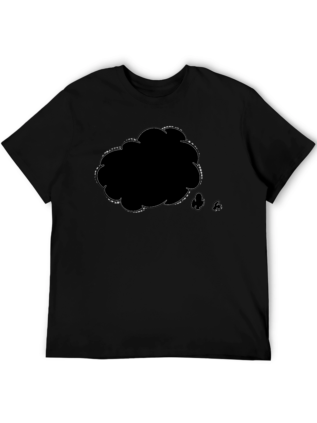 Mens Black Graphic T-Shirt - Think Cloud Design