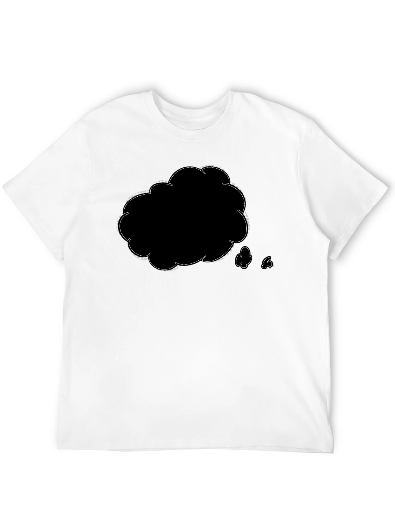 Mens Black Graphic T-Shirt - Think Cloud Design