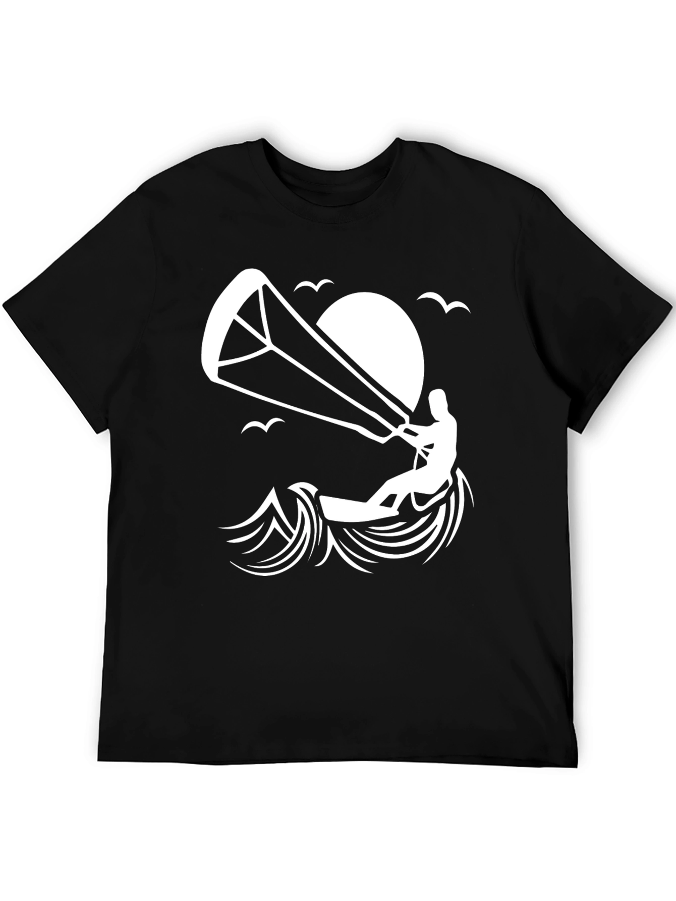 Black Kitesurfing T-Shirt | Adventure Ready