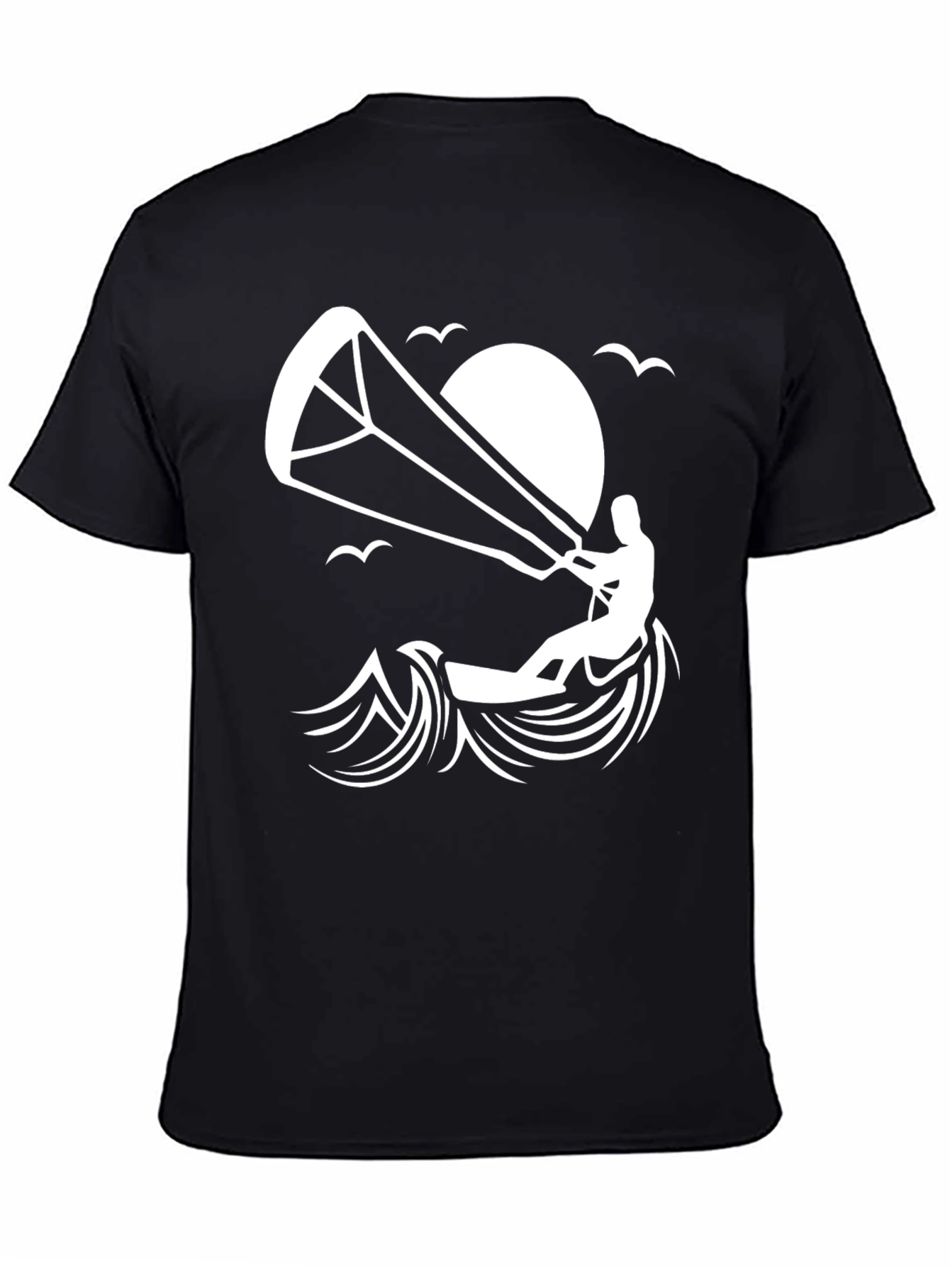 Black Kitesurfing T-Shirt | Adventure Ready