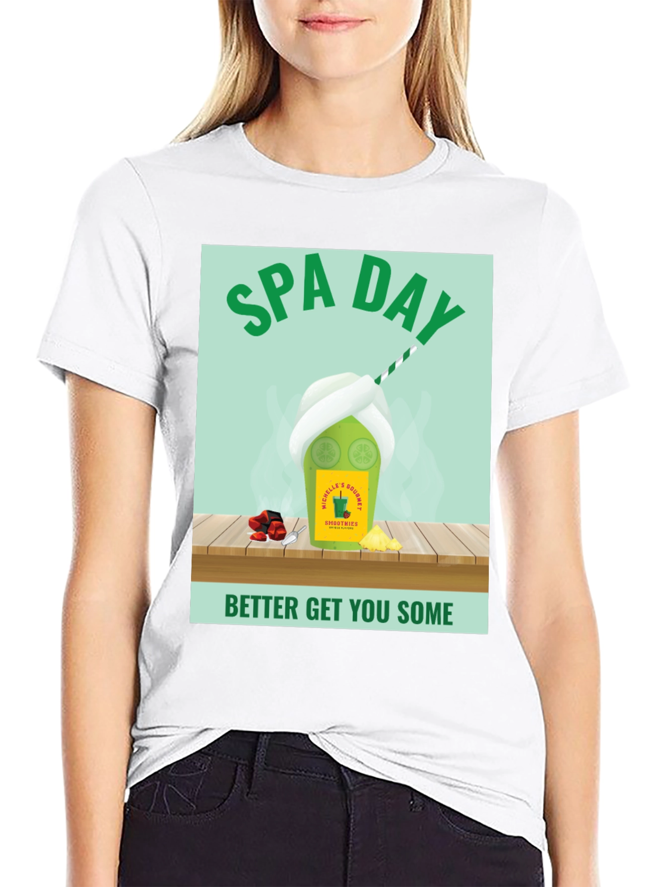 Spa Day Smoothie T-Shirt - Relaxation and Refreshment