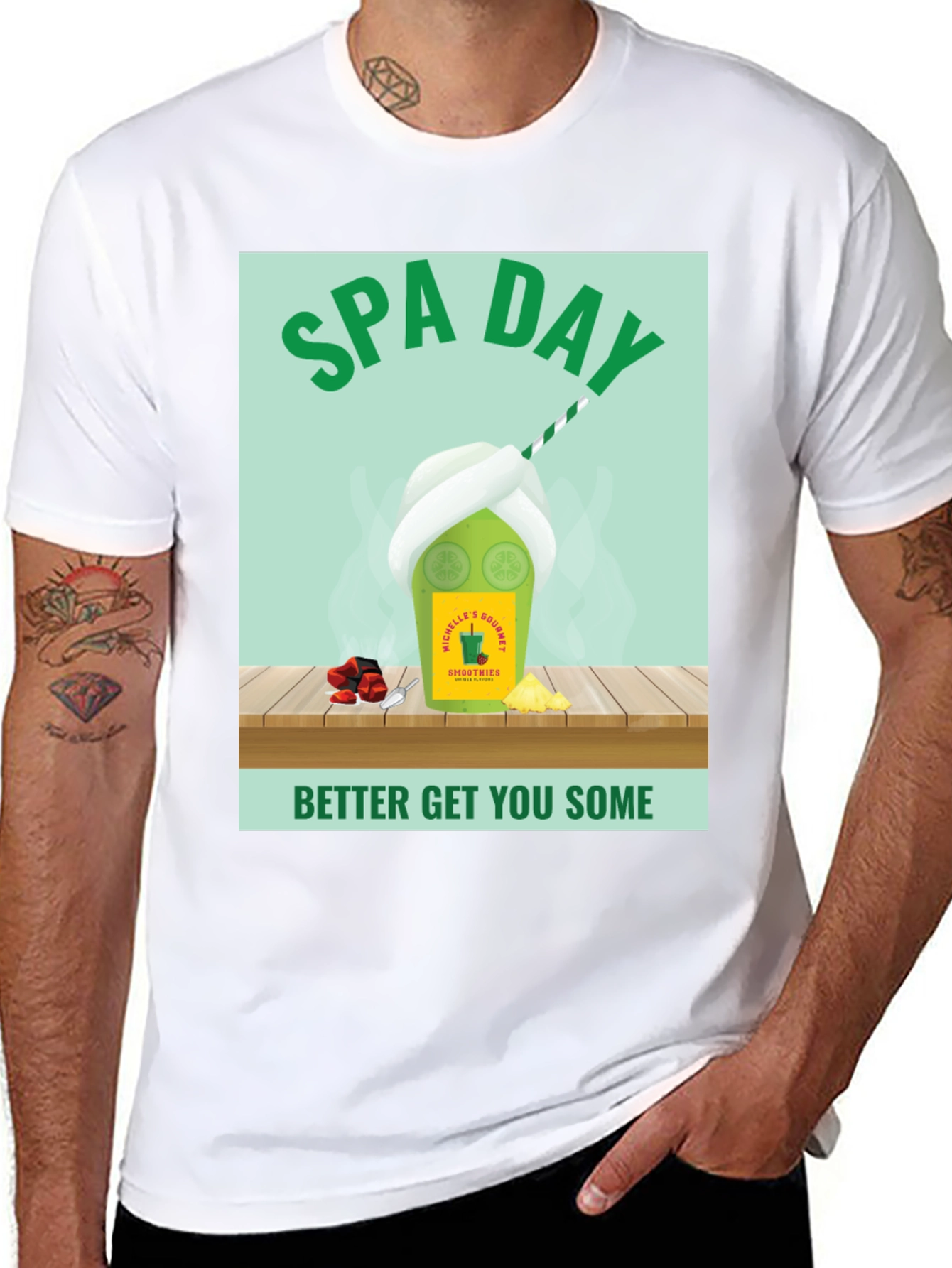 Spa Day Smoothie T-Shirt - Relaxation and Refreshment
