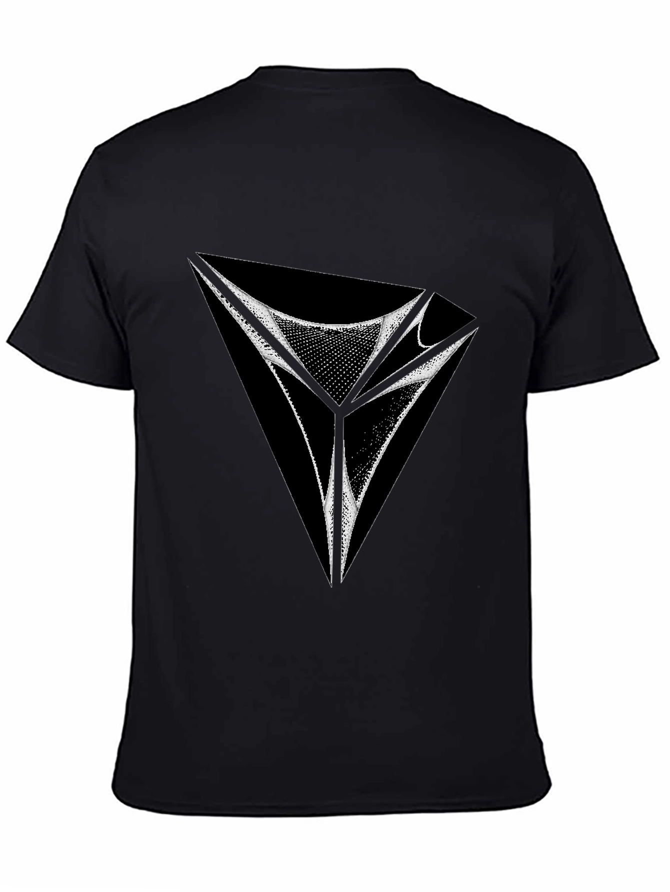 Abstract Geometric Graphic Tee - Modern Design Shirt