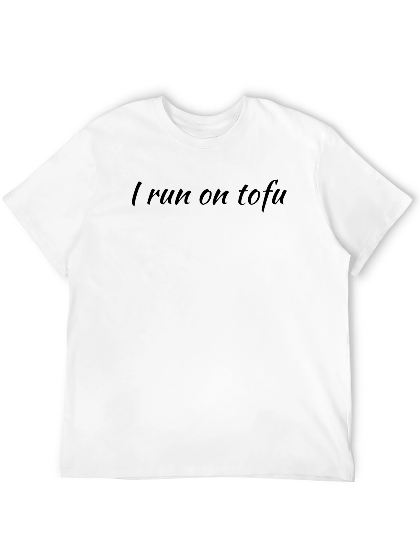 I Run on Tofu T-Shirt Vegan Vegetarian