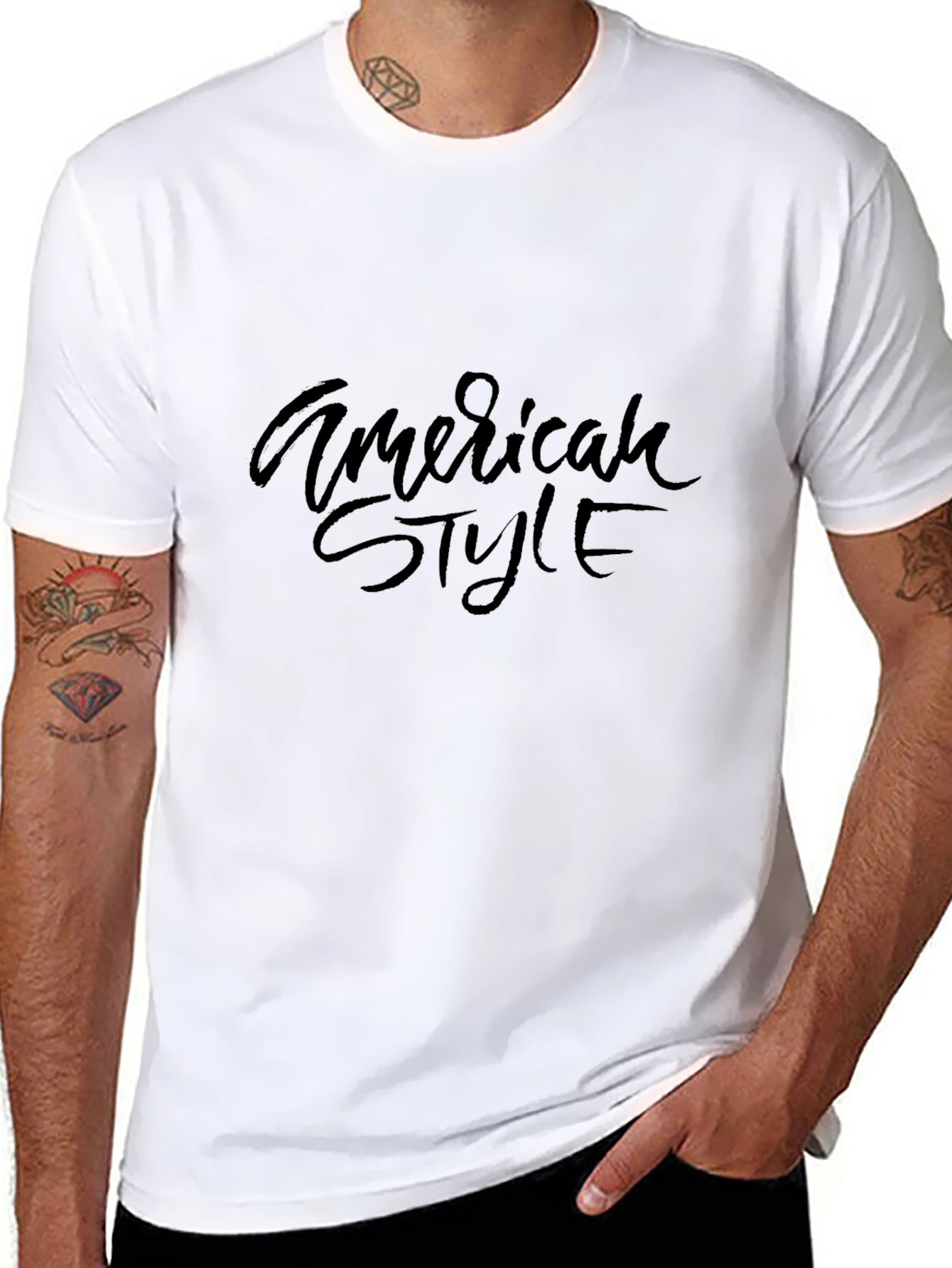 American Style Black T-Shirt