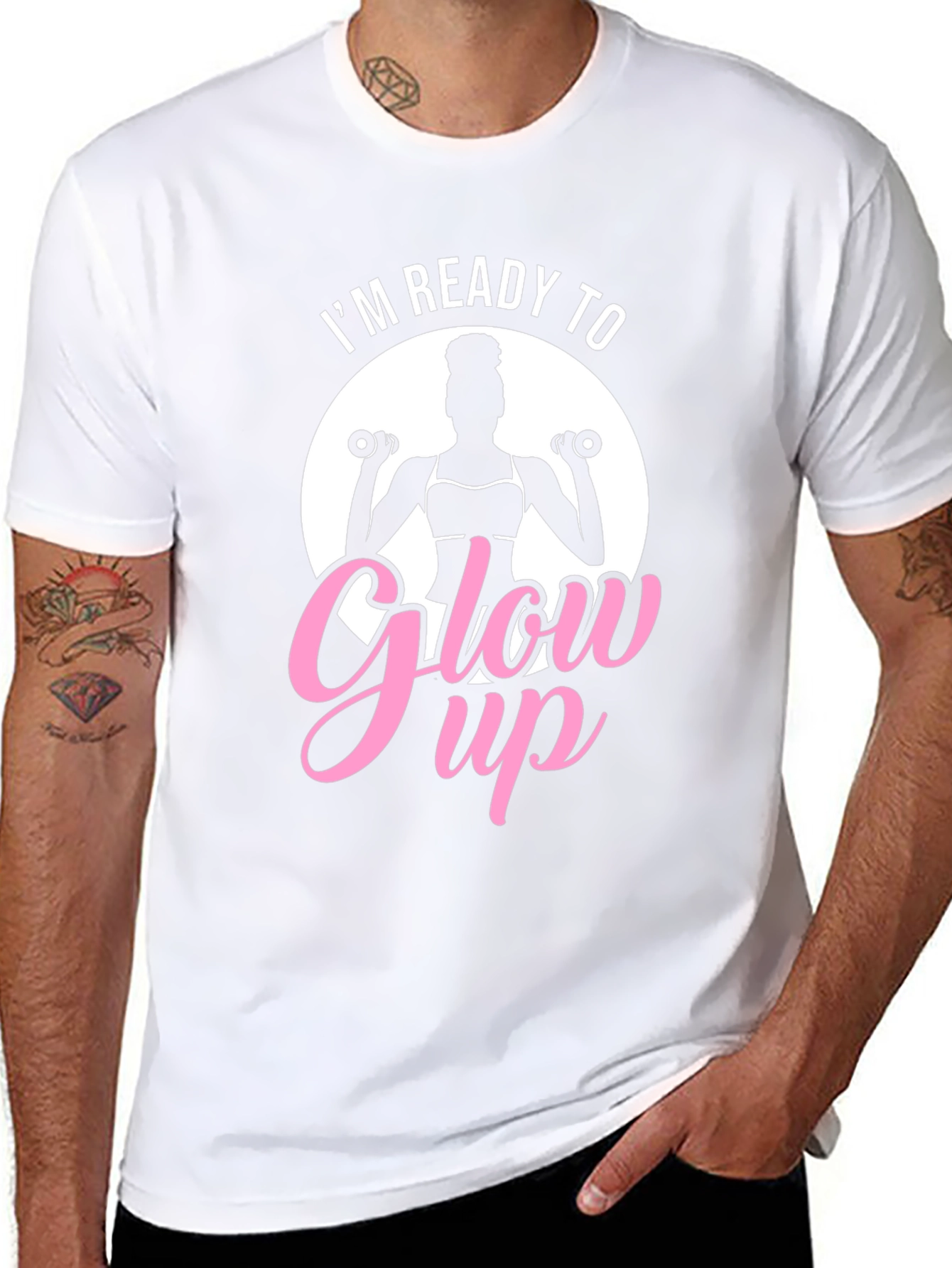 Im Ready To Glow Up Black T-Shirt