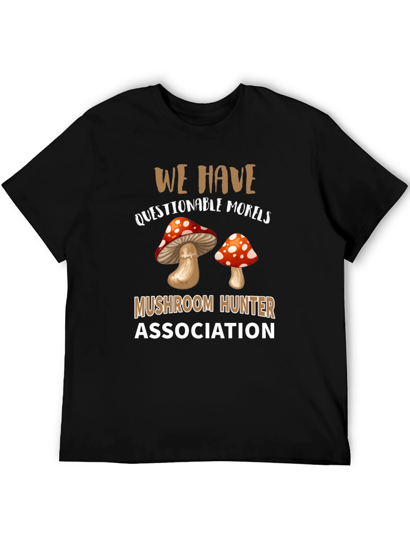 Mushroom Hunter Association Graphic T-Shirt