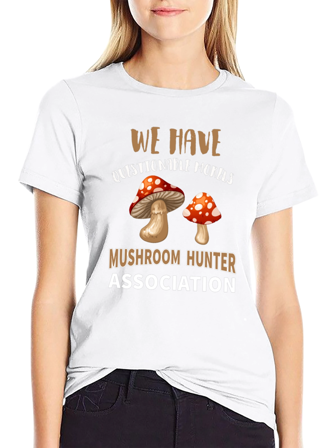 Mushroom Hunter Association Graphic T-Shirt
